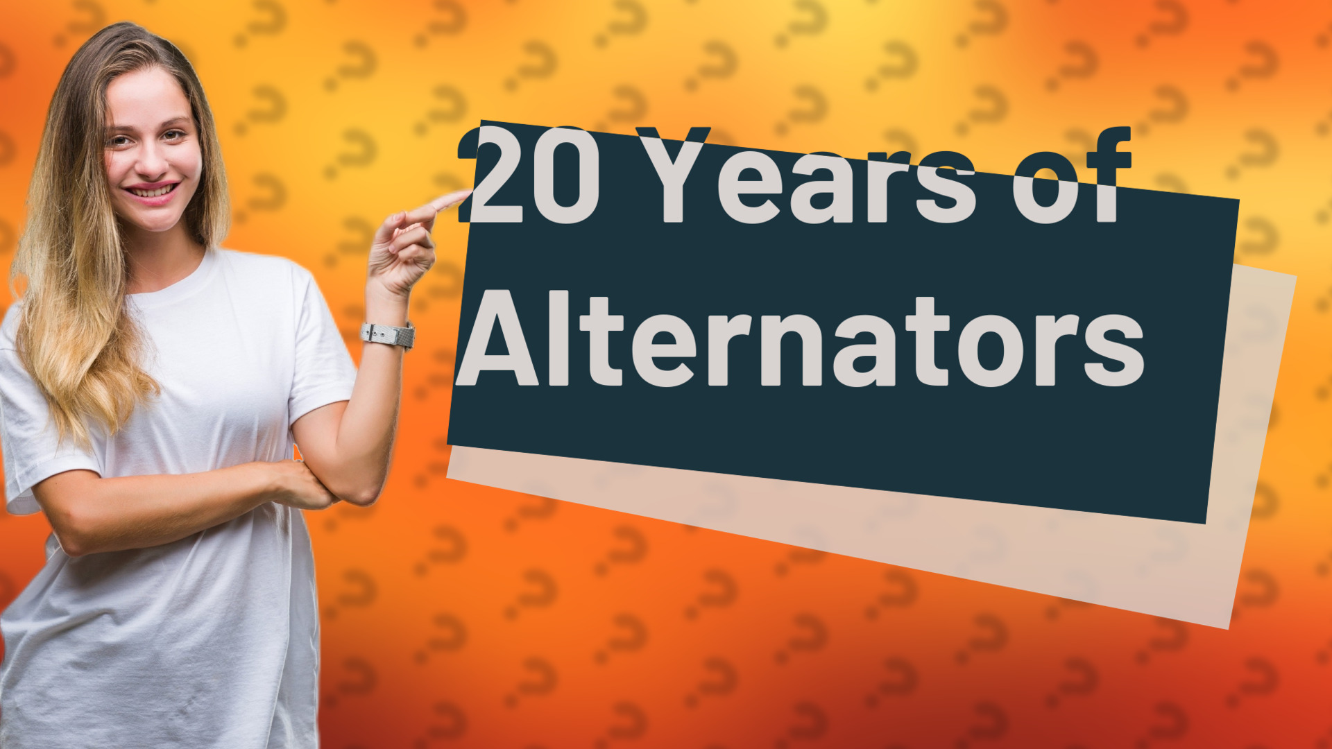 20 Years of Alternators