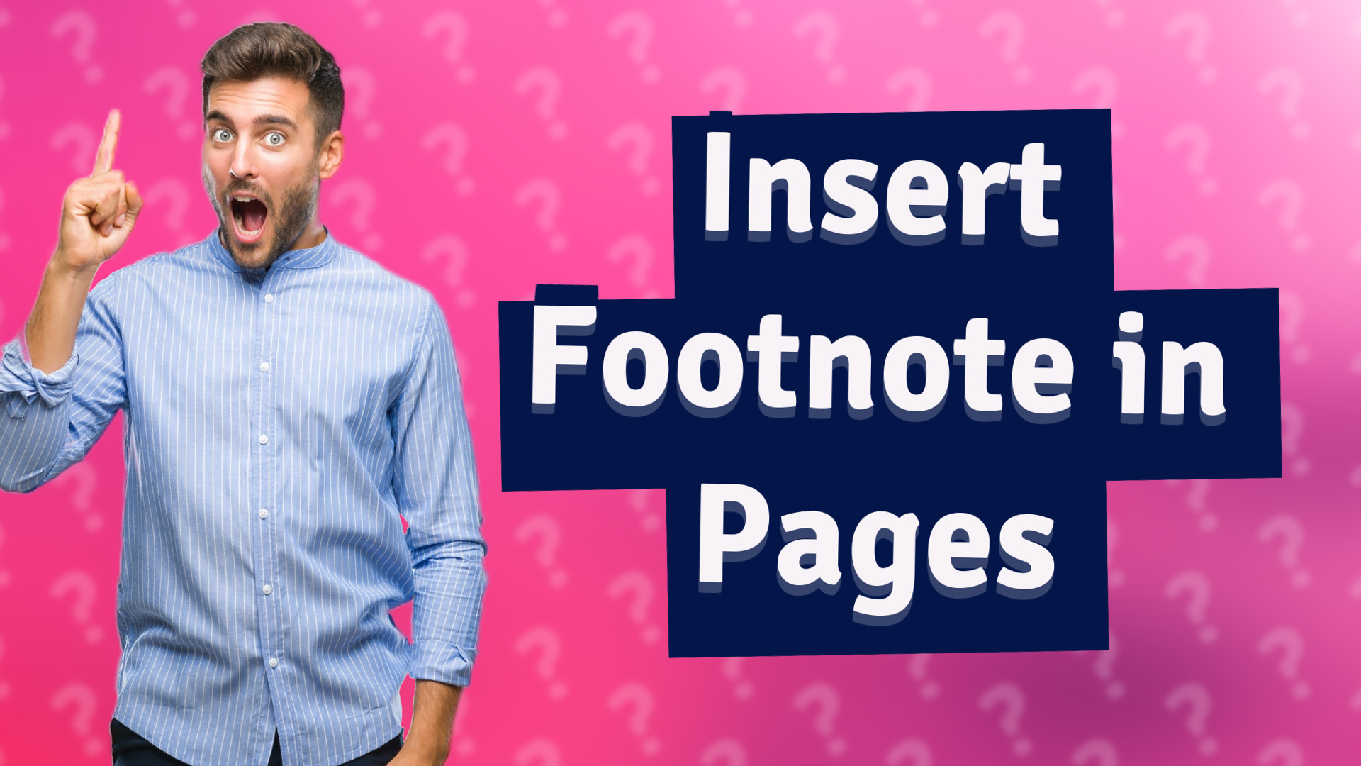 Insert Footnote in Pages