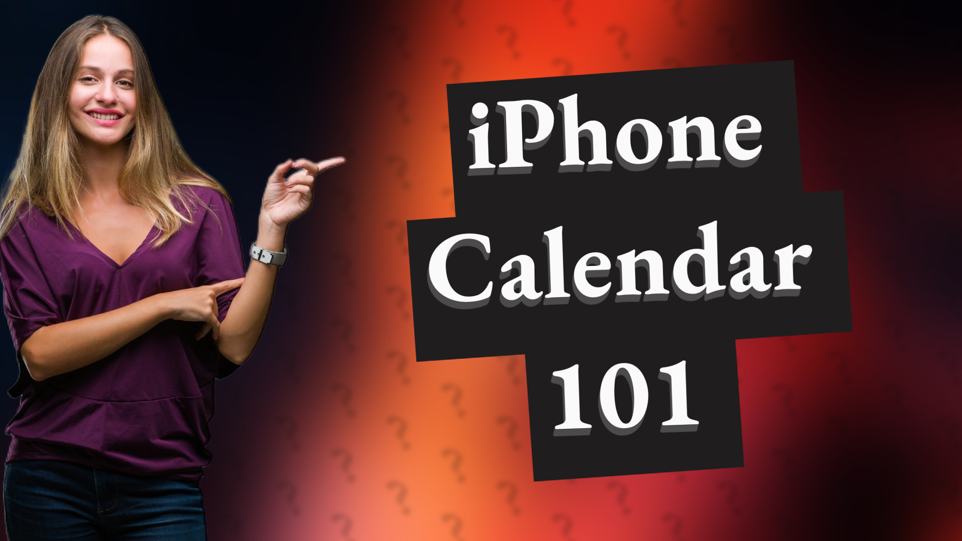 iPhone Calendar 101
