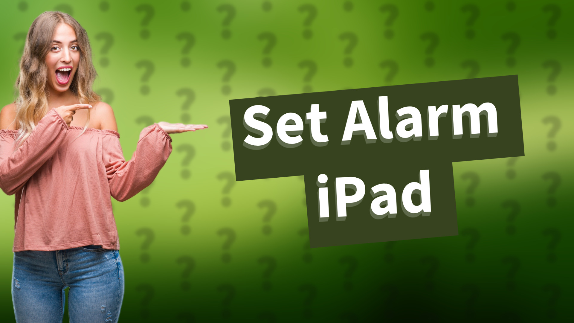 Set Alarm iPad