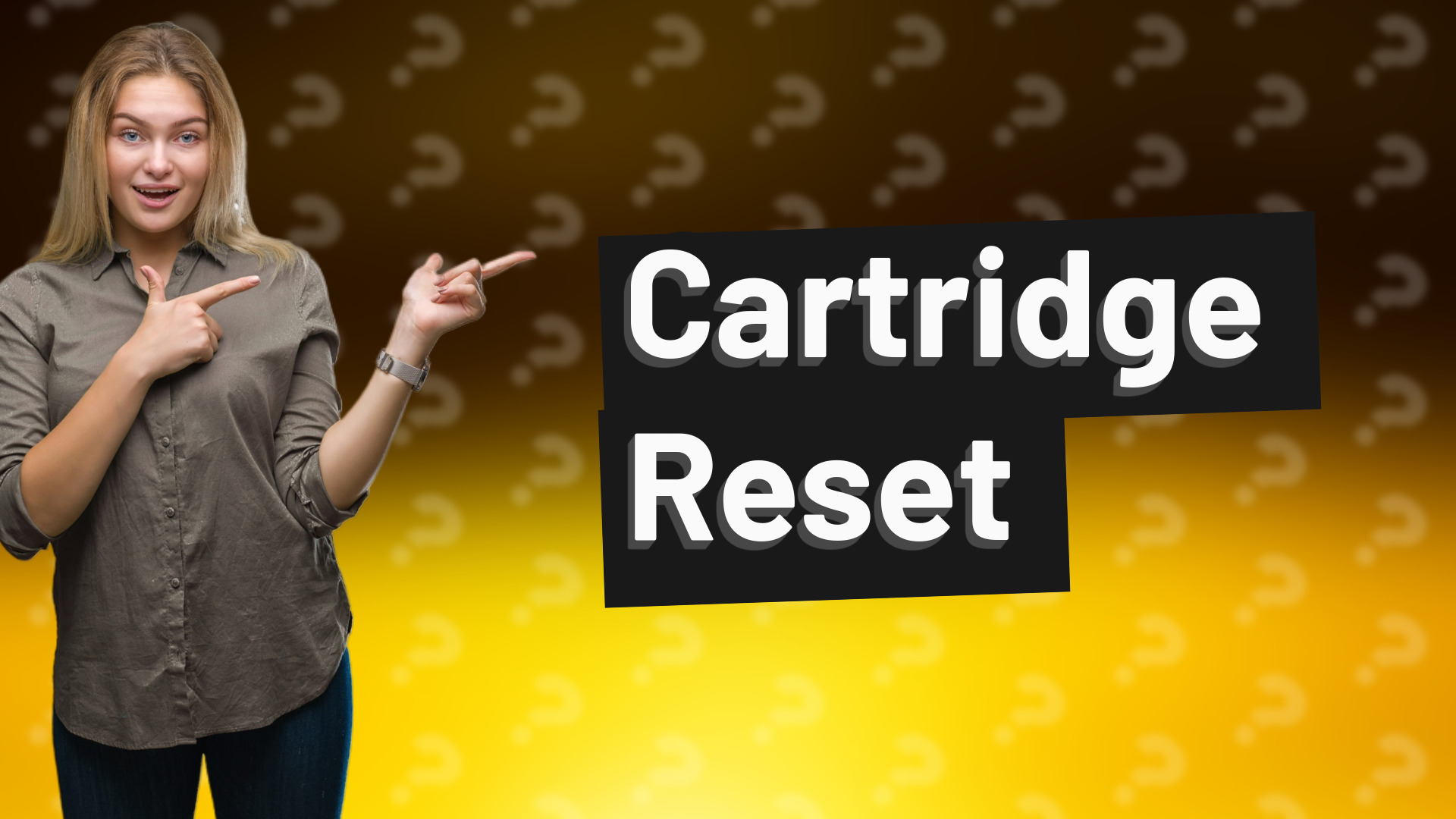 Cartridge Reset