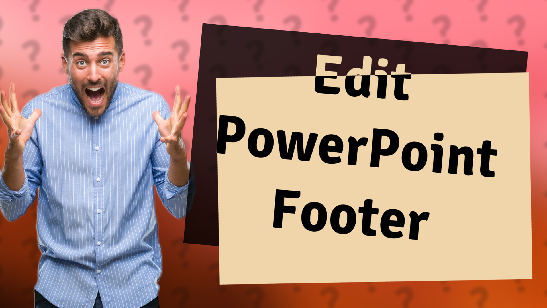 Edit PowerPoint Footer