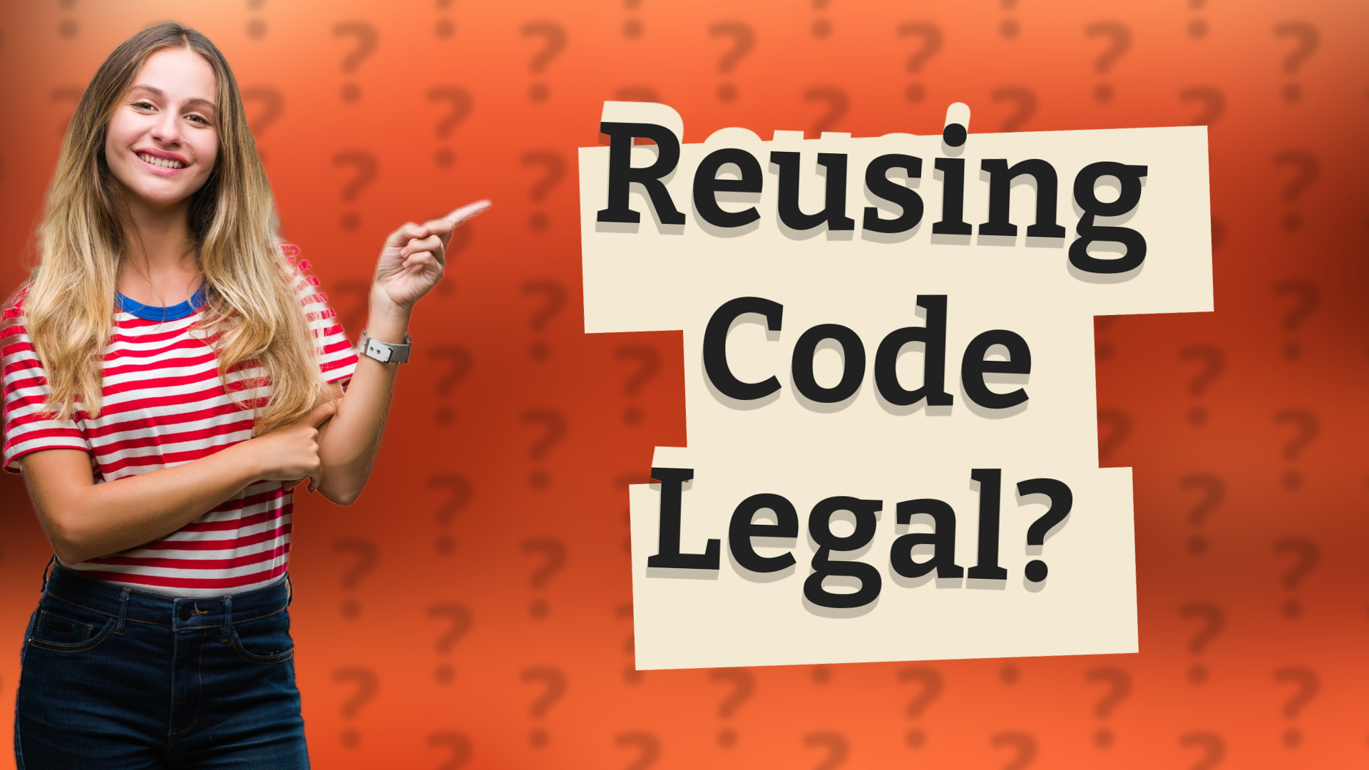 Reusing Code Legal?