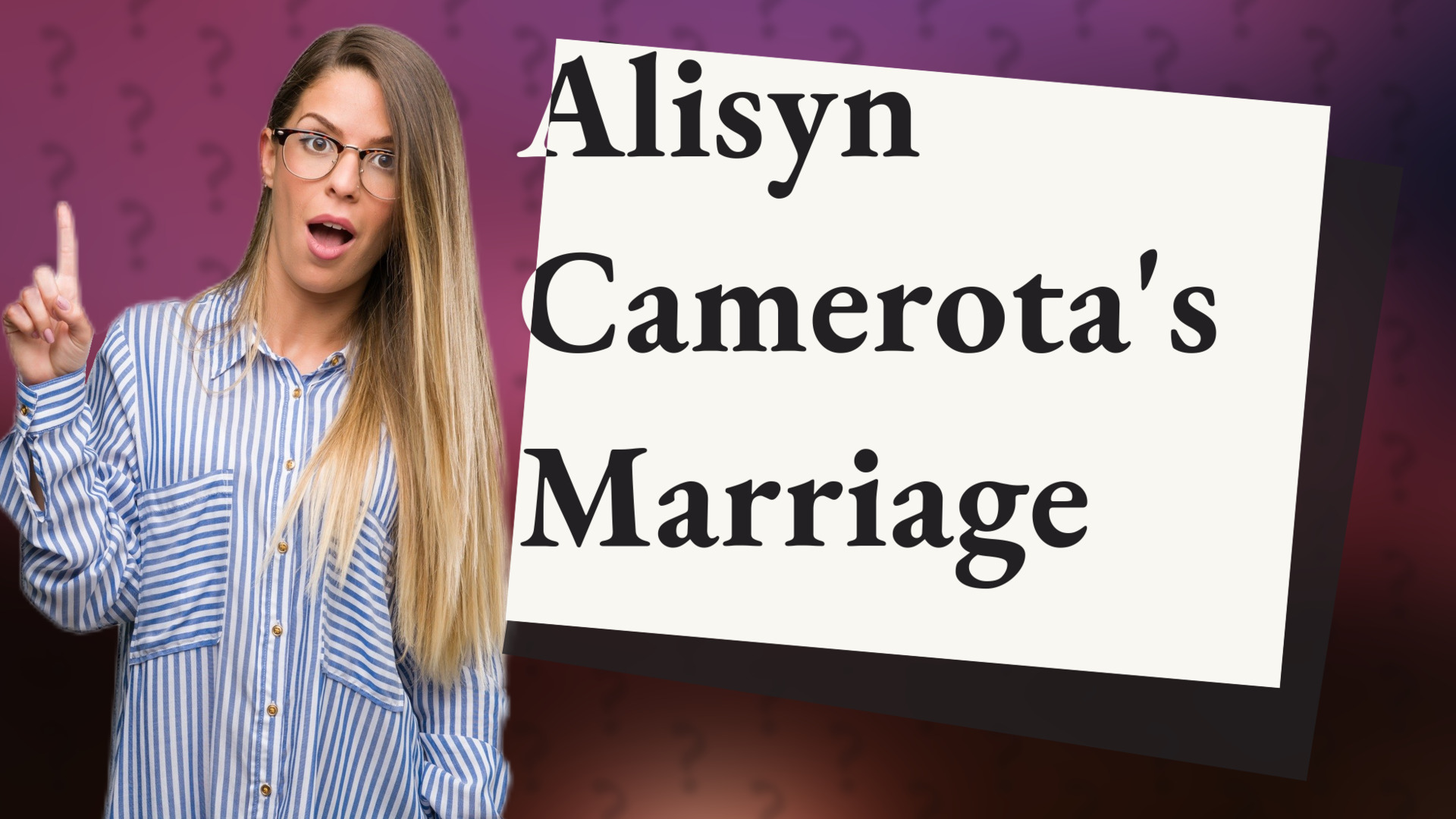 Alisyn Camerota's Marriage