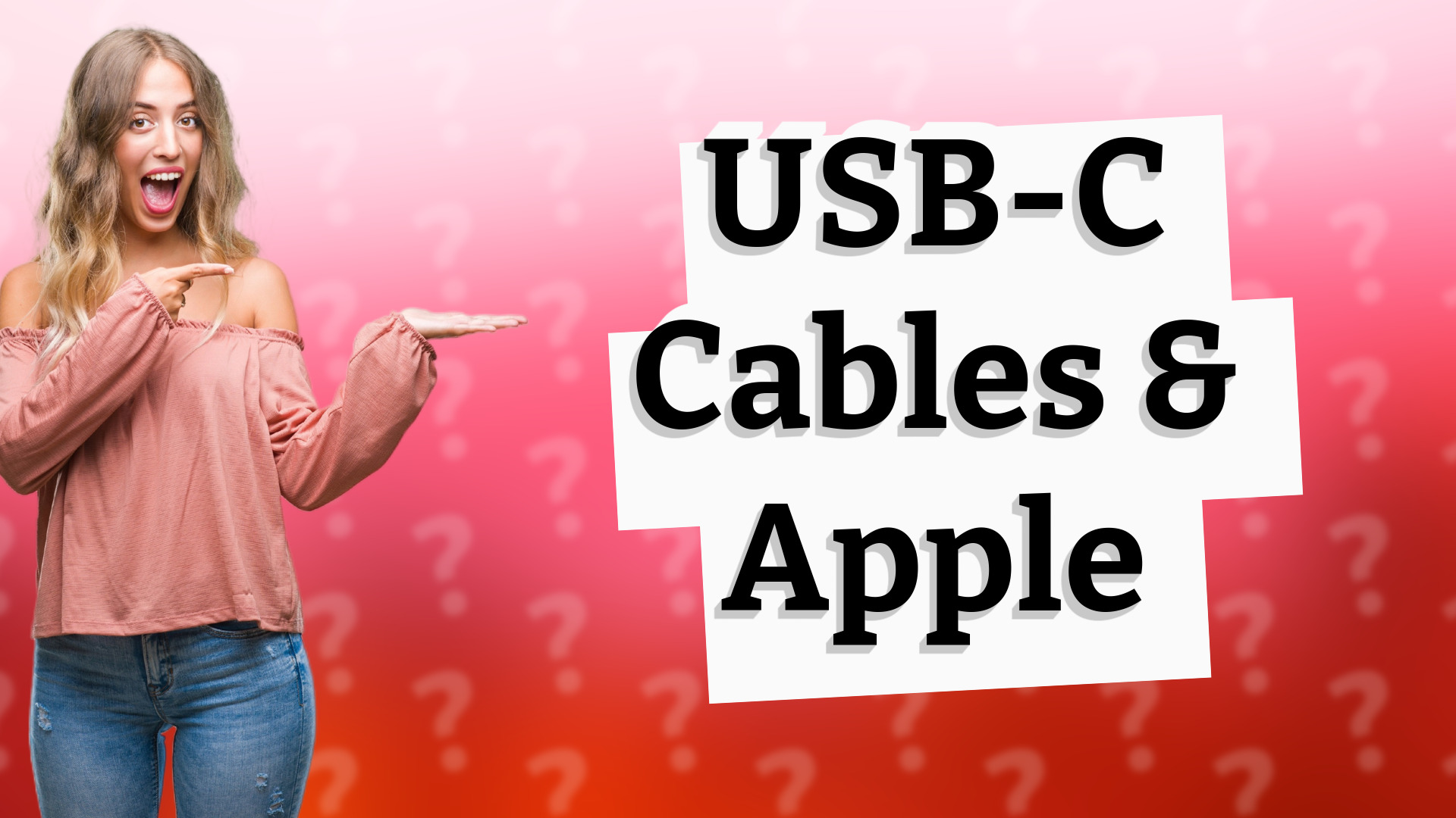 USB-C Cables & Apple