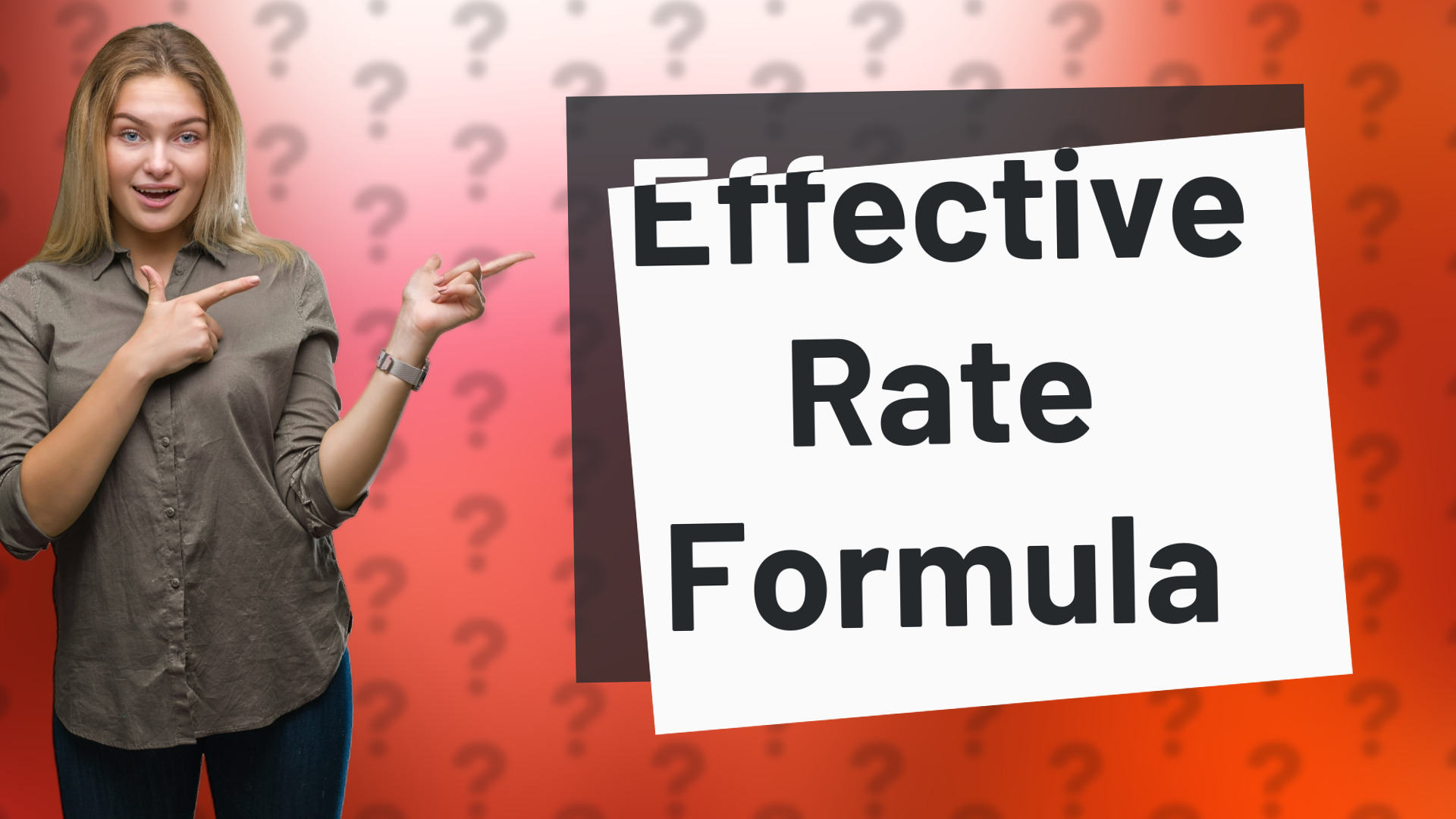Effective Rate Formula