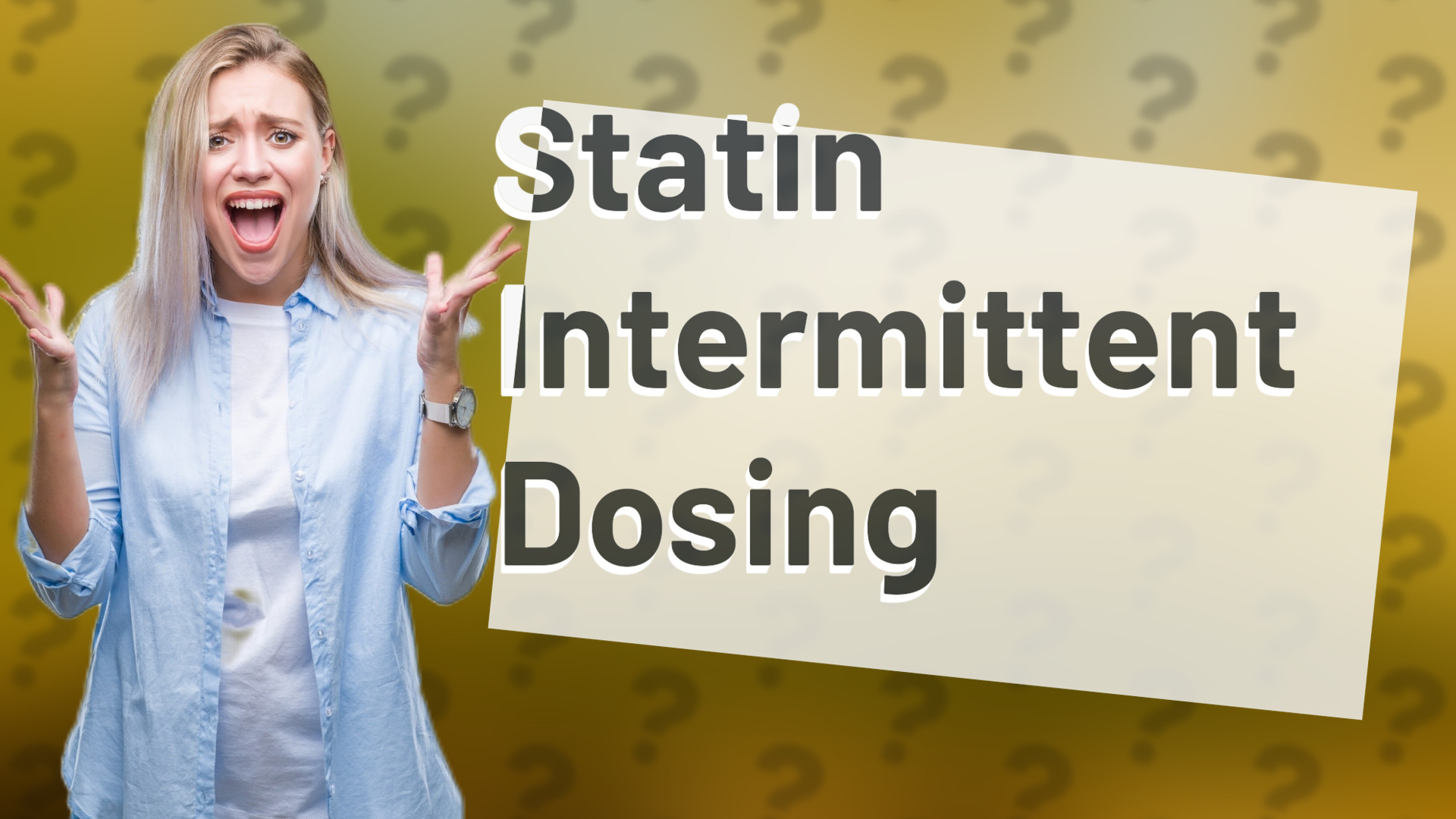 Statin Intermittent Dosing