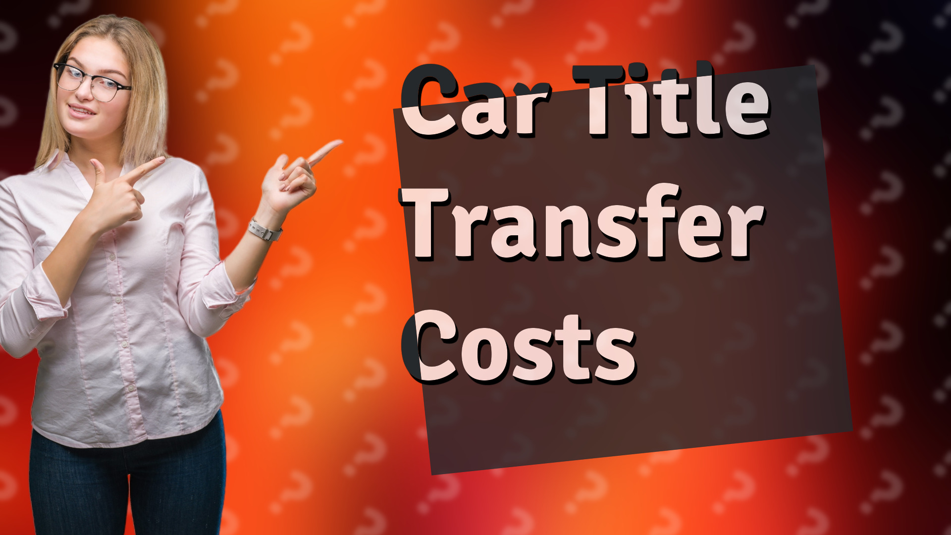 Car Title Transfer Costs
