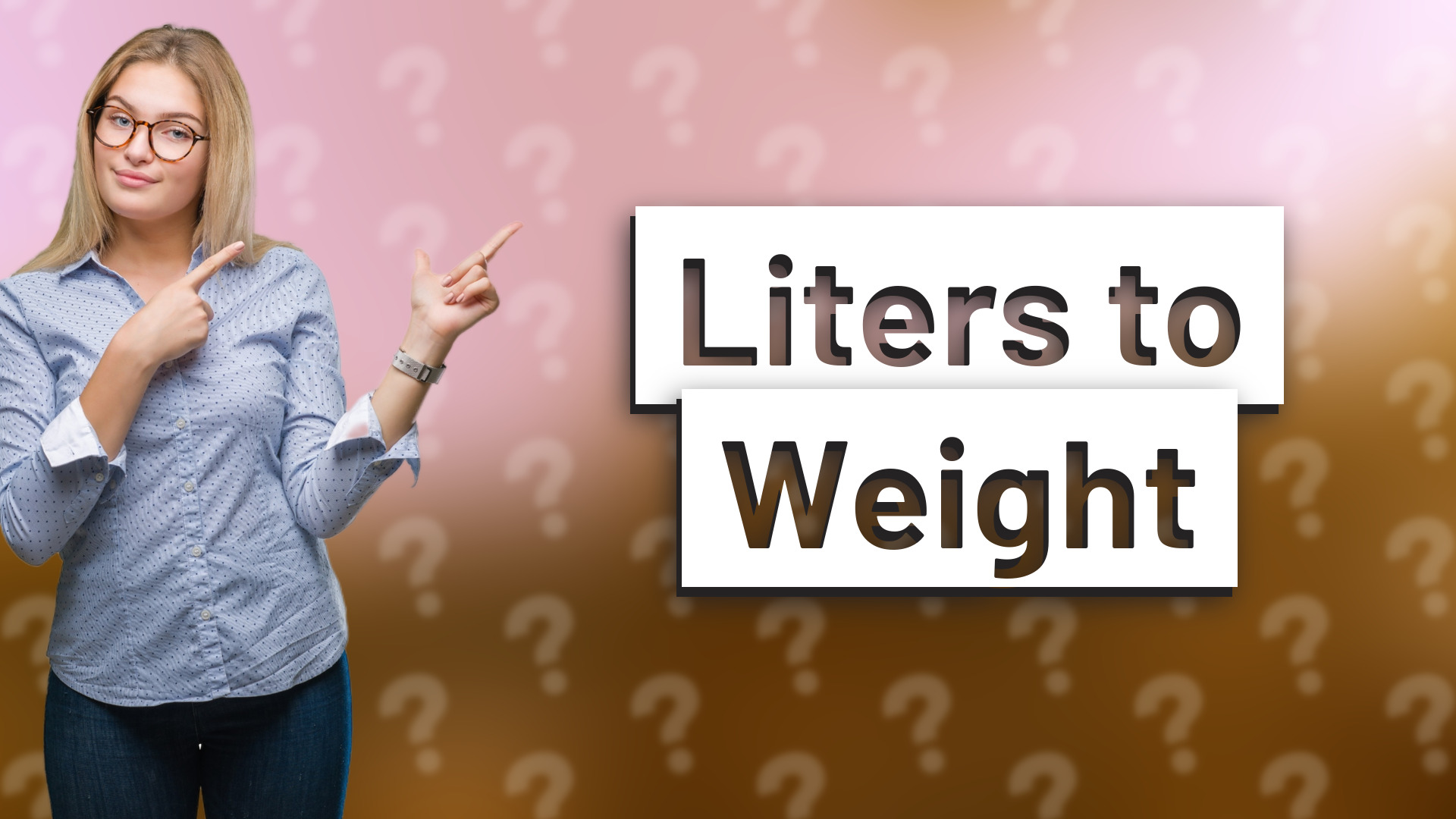 Liters to Weight