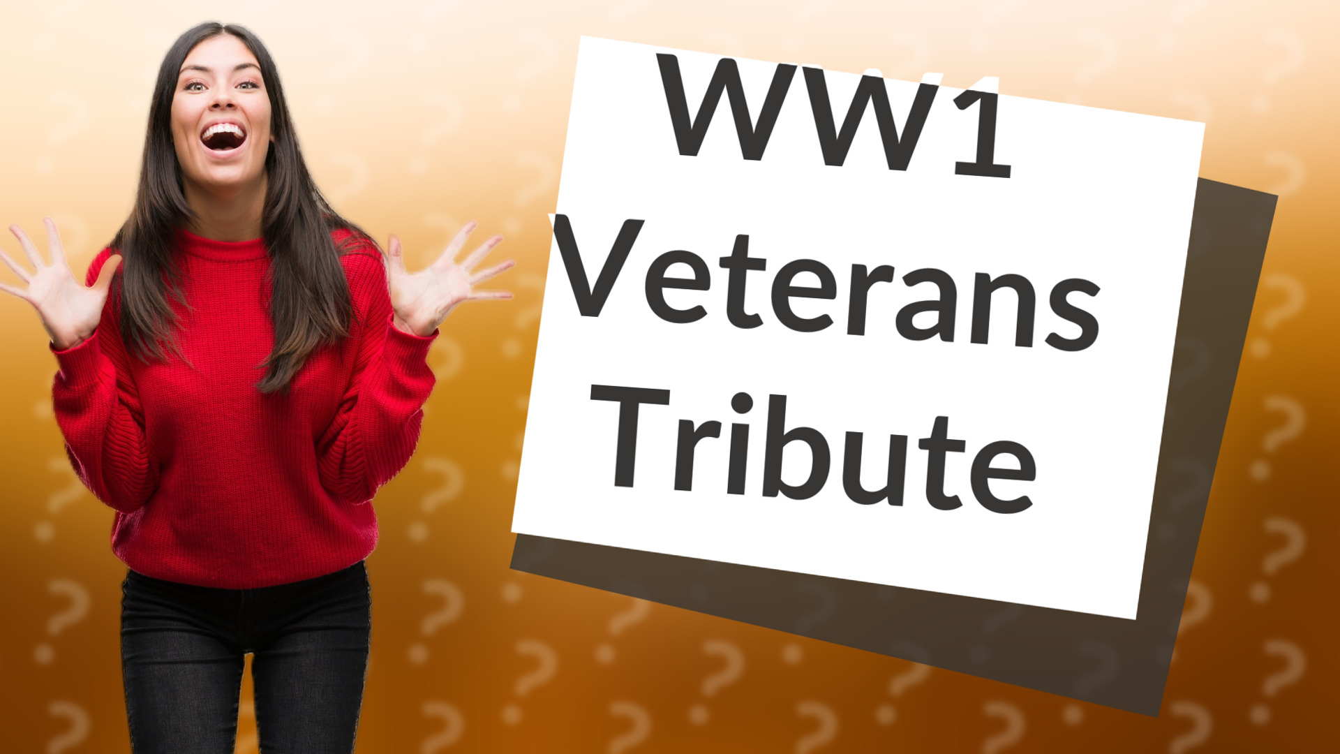 WW1 Veterans Tribute