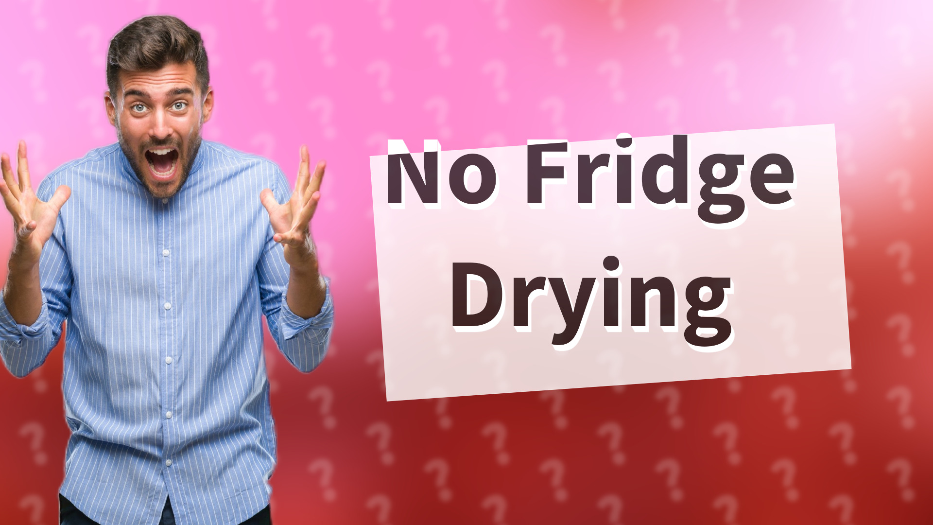 No Fridge Drying