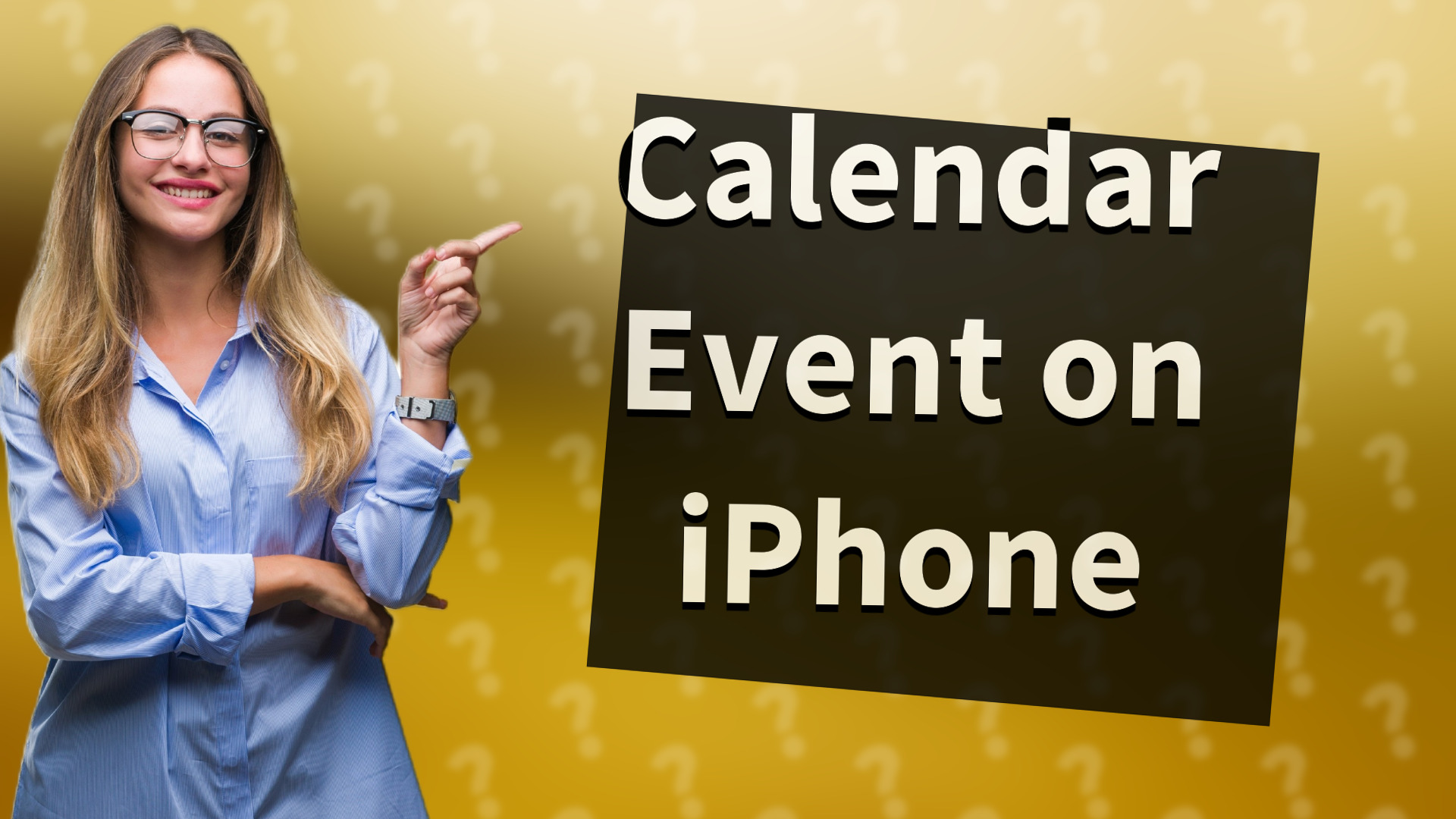 Calendar Event on iPhone