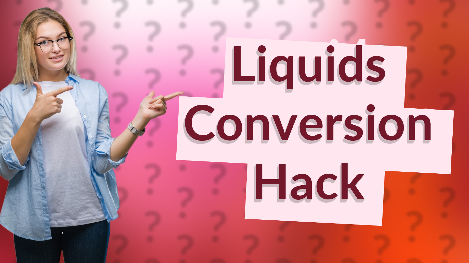 Liquids Conversion Hack