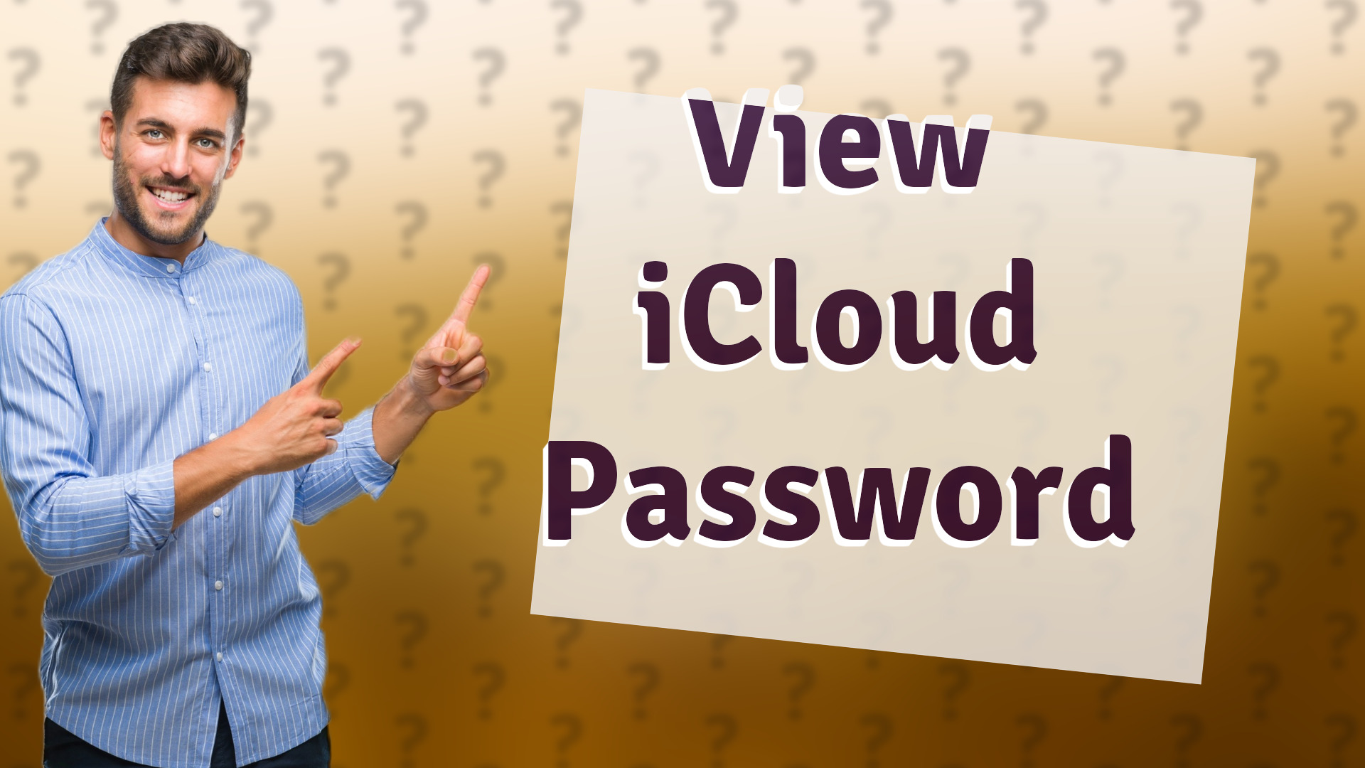 View iCloud Password