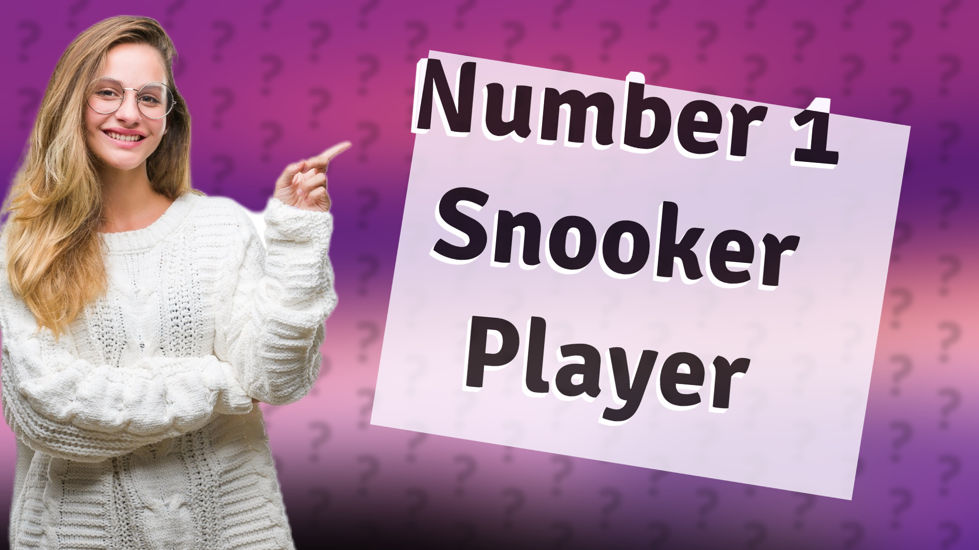 Number 1 Snooker Player