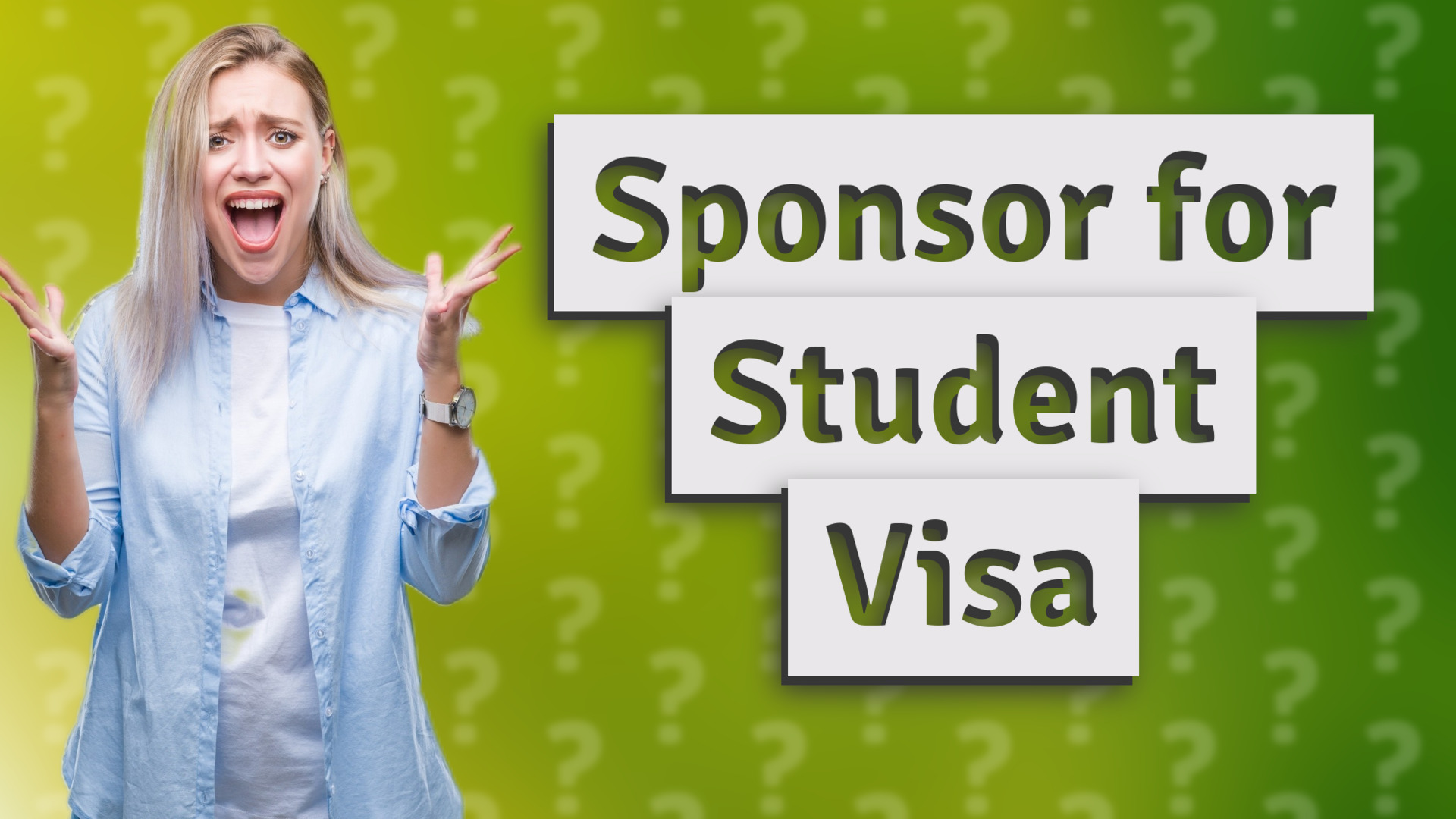 Sponsor for Student Visa
