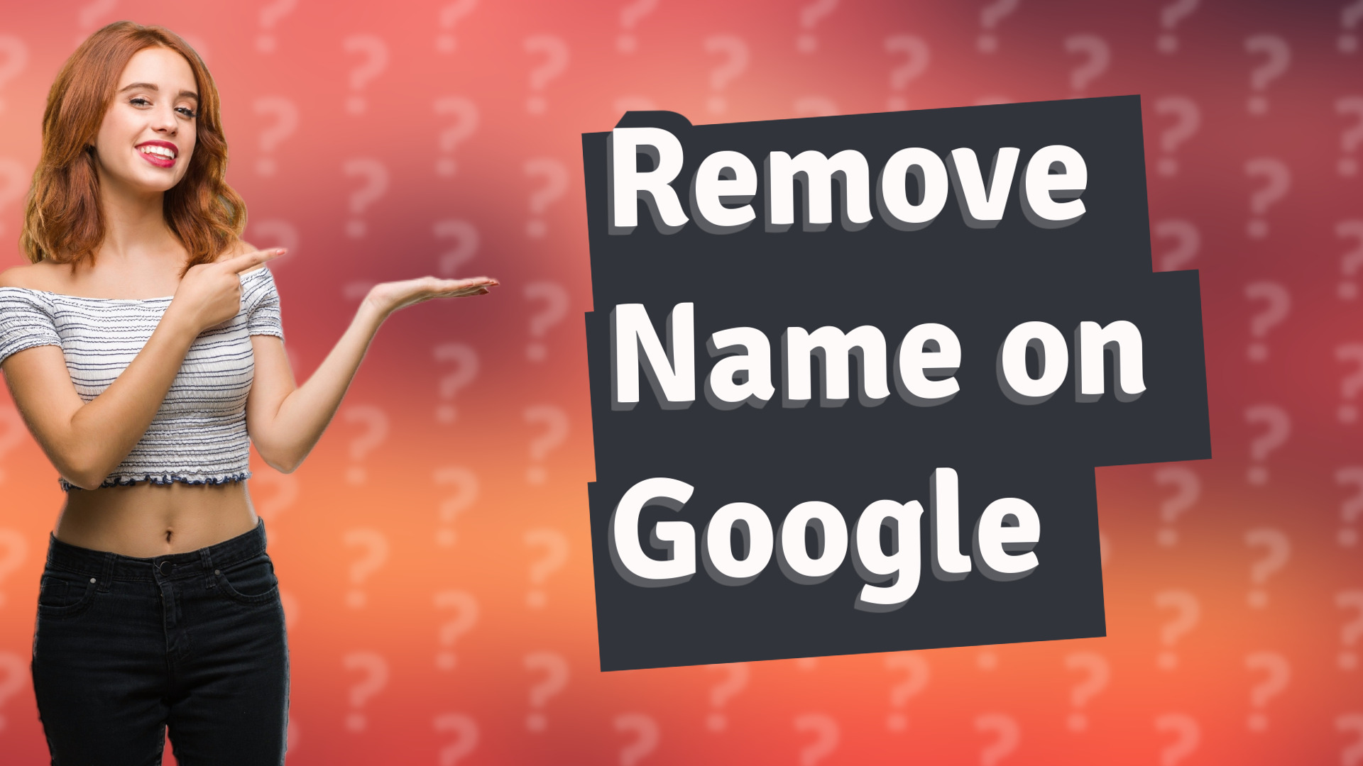 Remove Name on Google