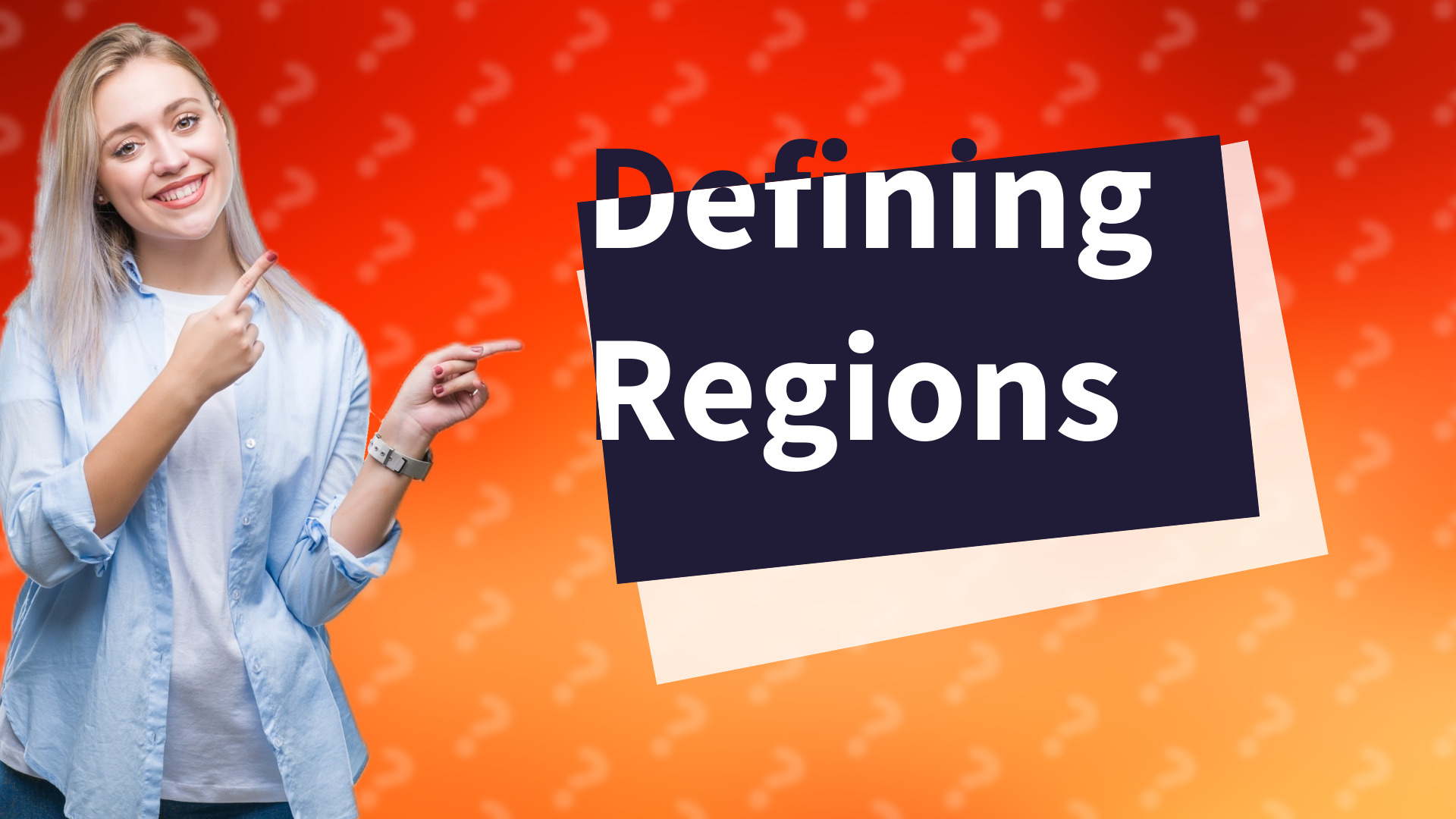 Defining Regions