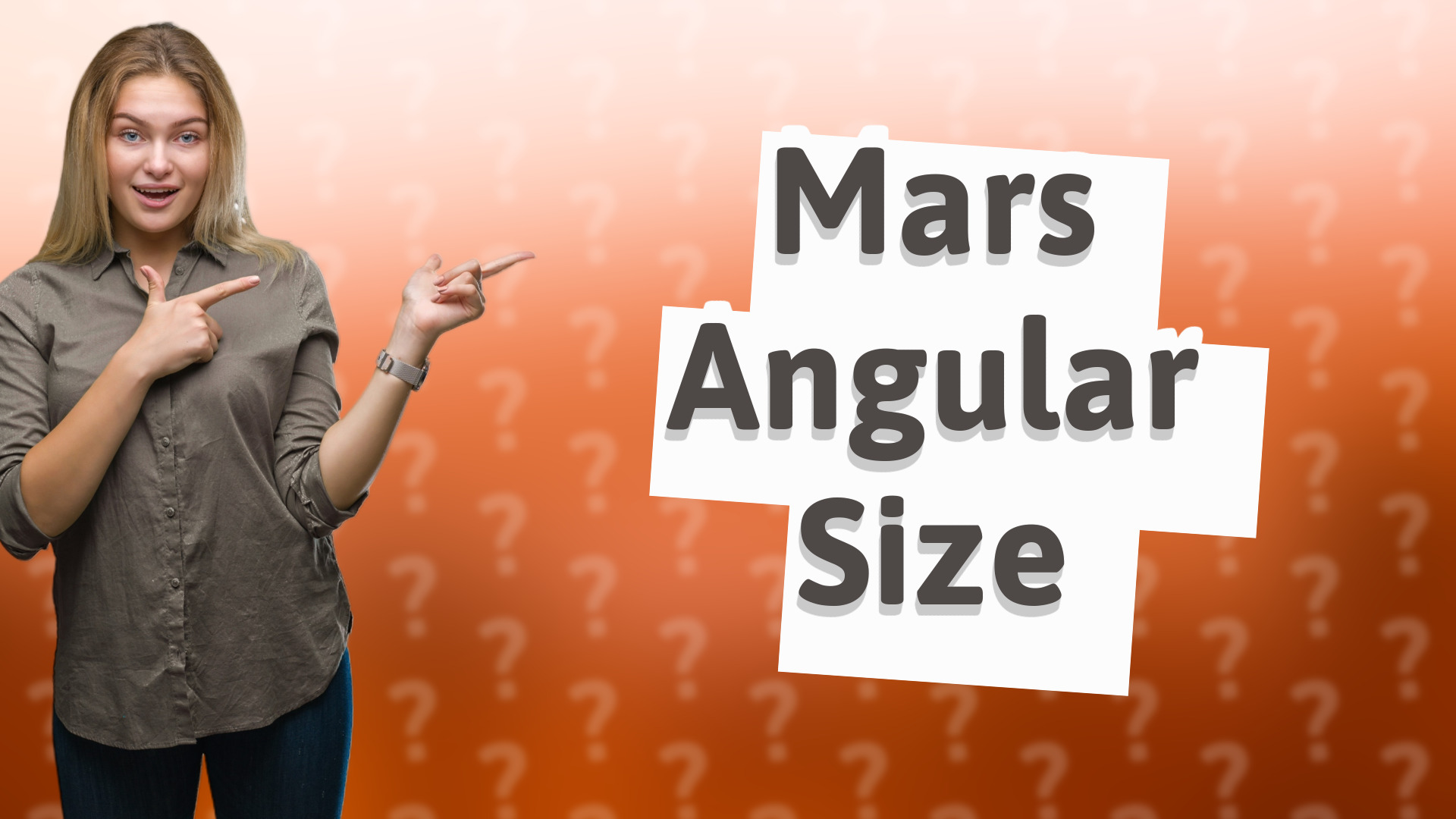 Mars Angular Size