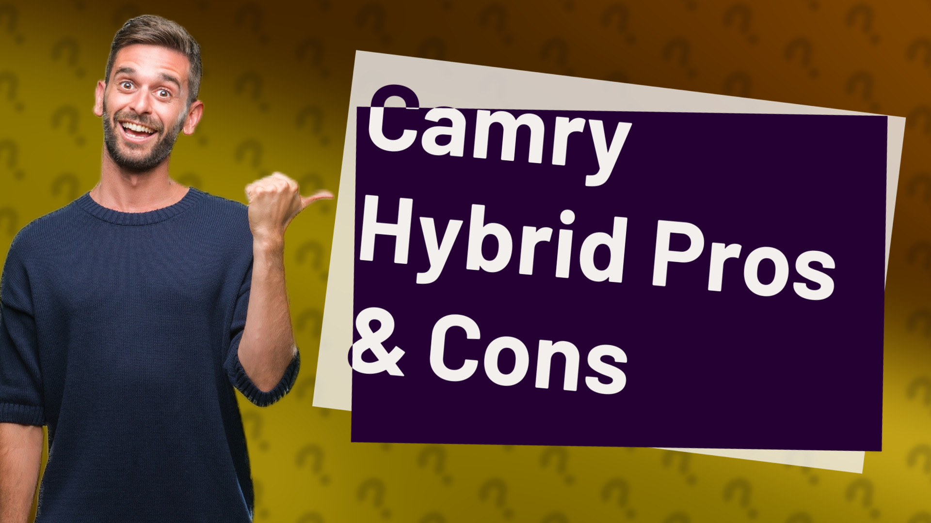 Camry Hybrid Pros & Cons