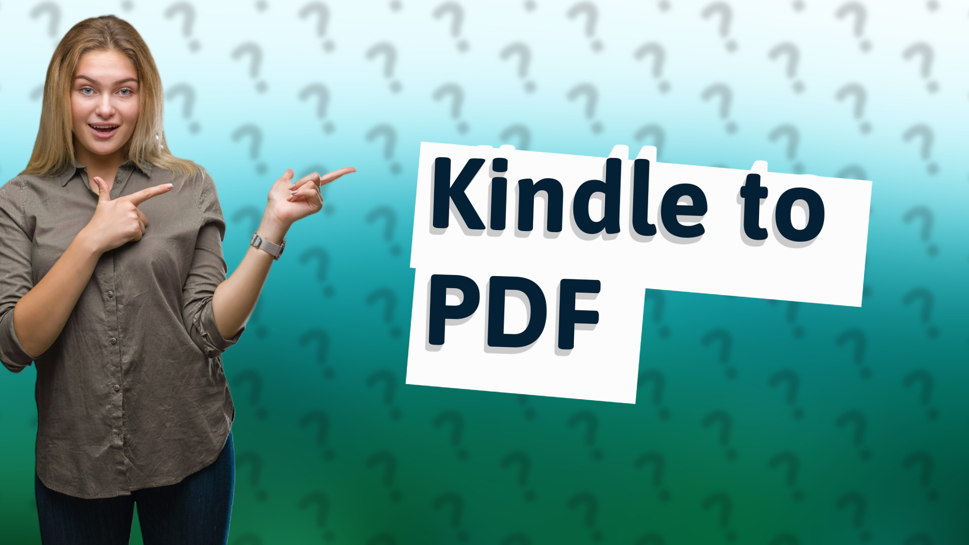 Kindle to PDF