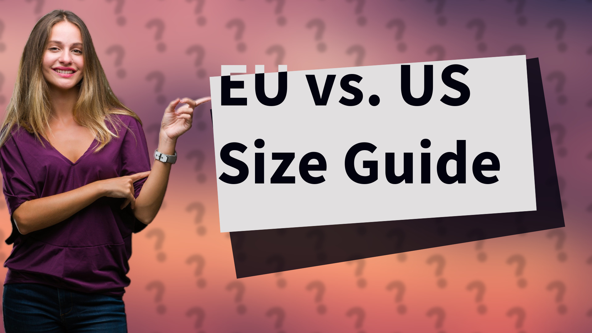 EU vs. US Size Guide