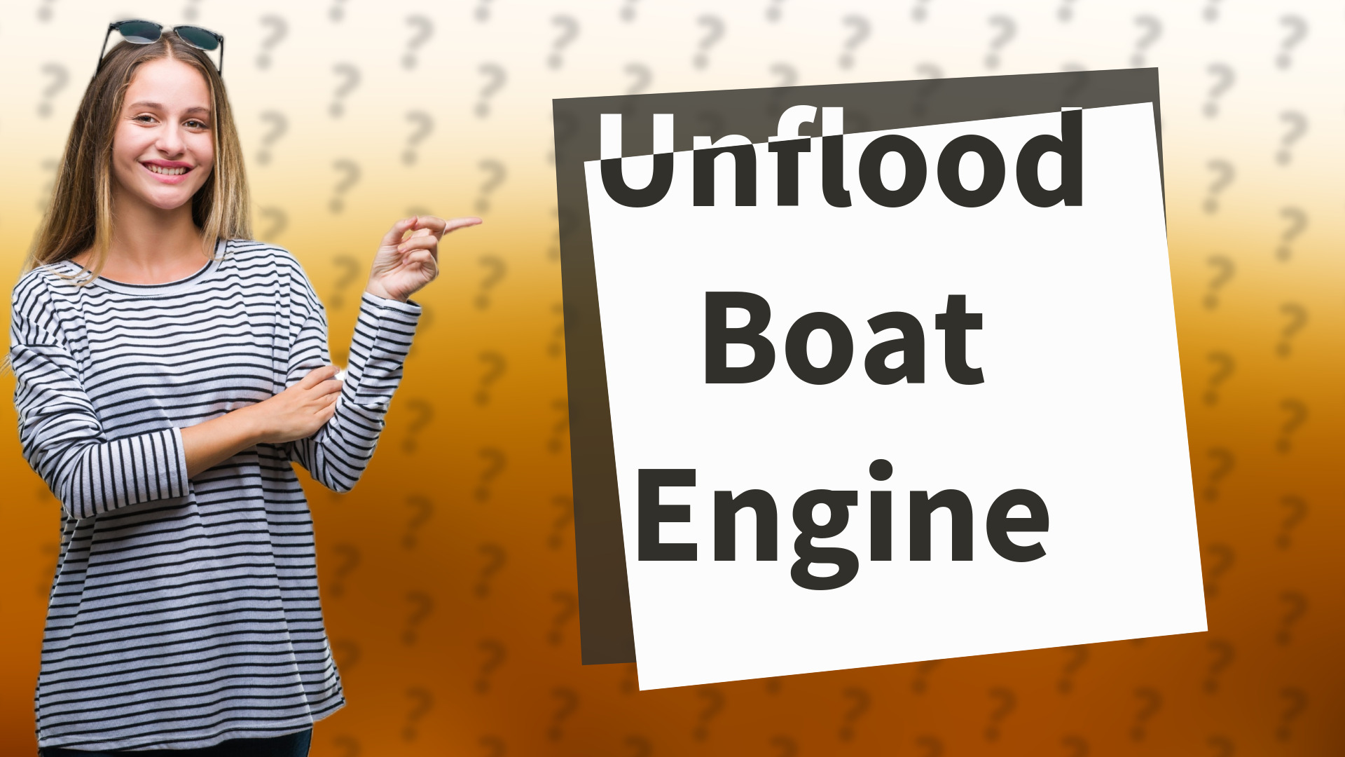 Unflood Boat Engine