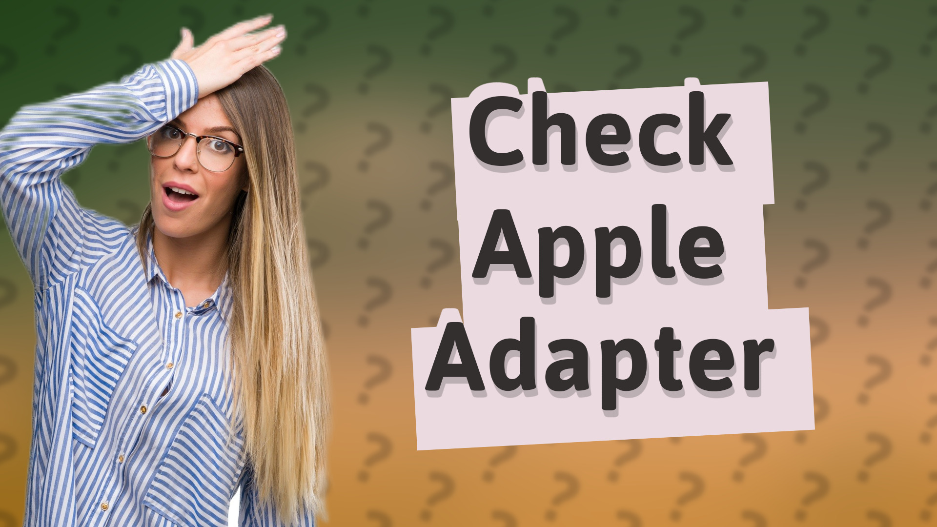 Check Apple Adapter