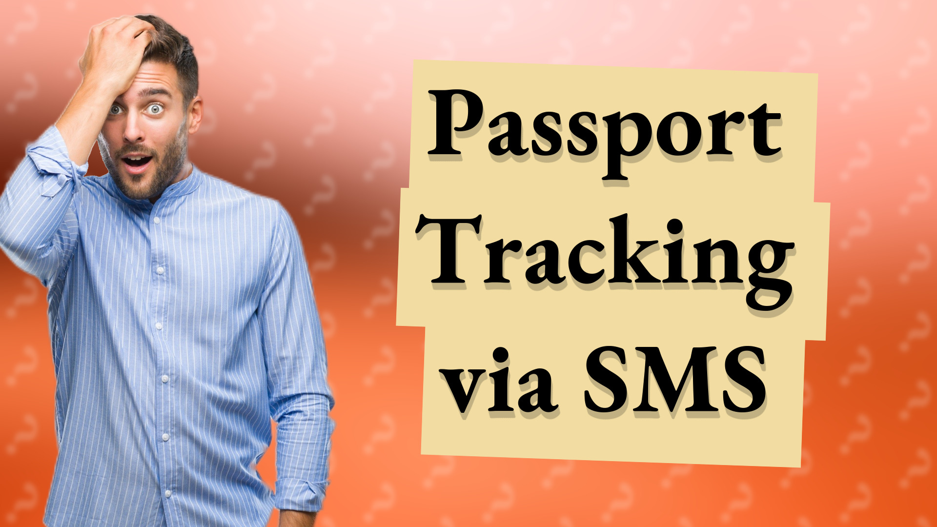 Passport Tracking via SMS