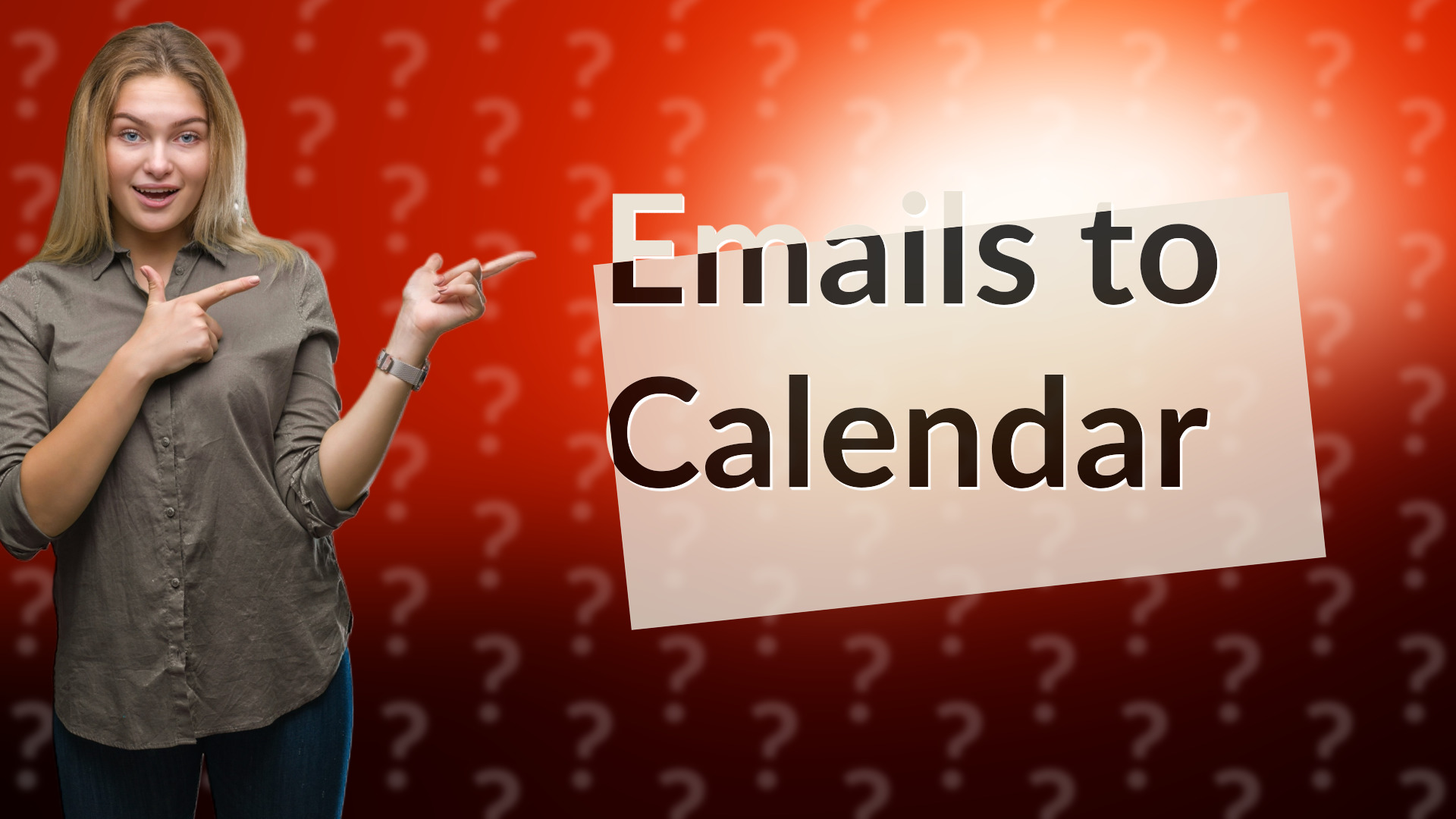 Emails to Calendar