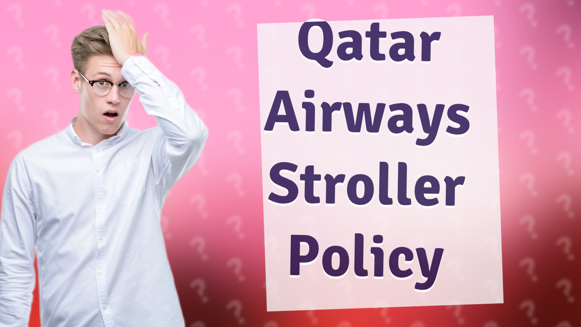 Qatar Airways Stroller Policy