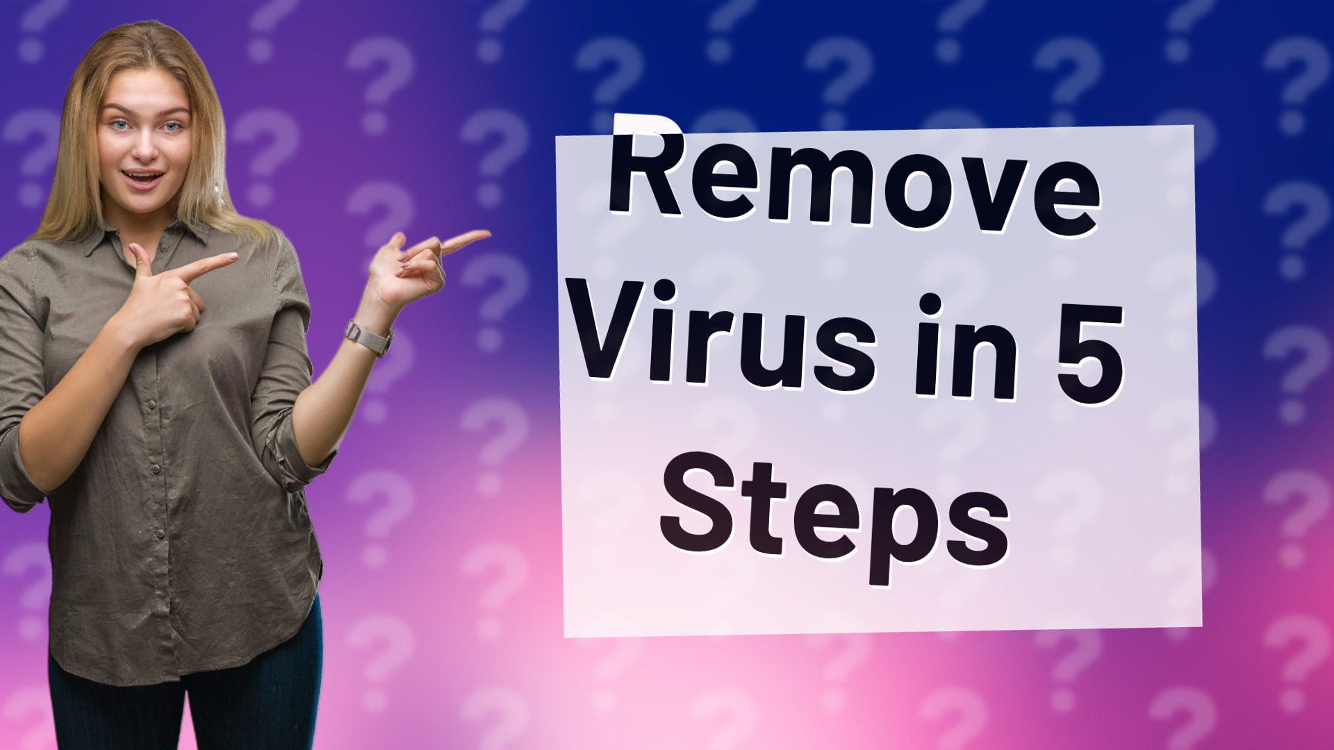 Remove Virus in 5 Steps
