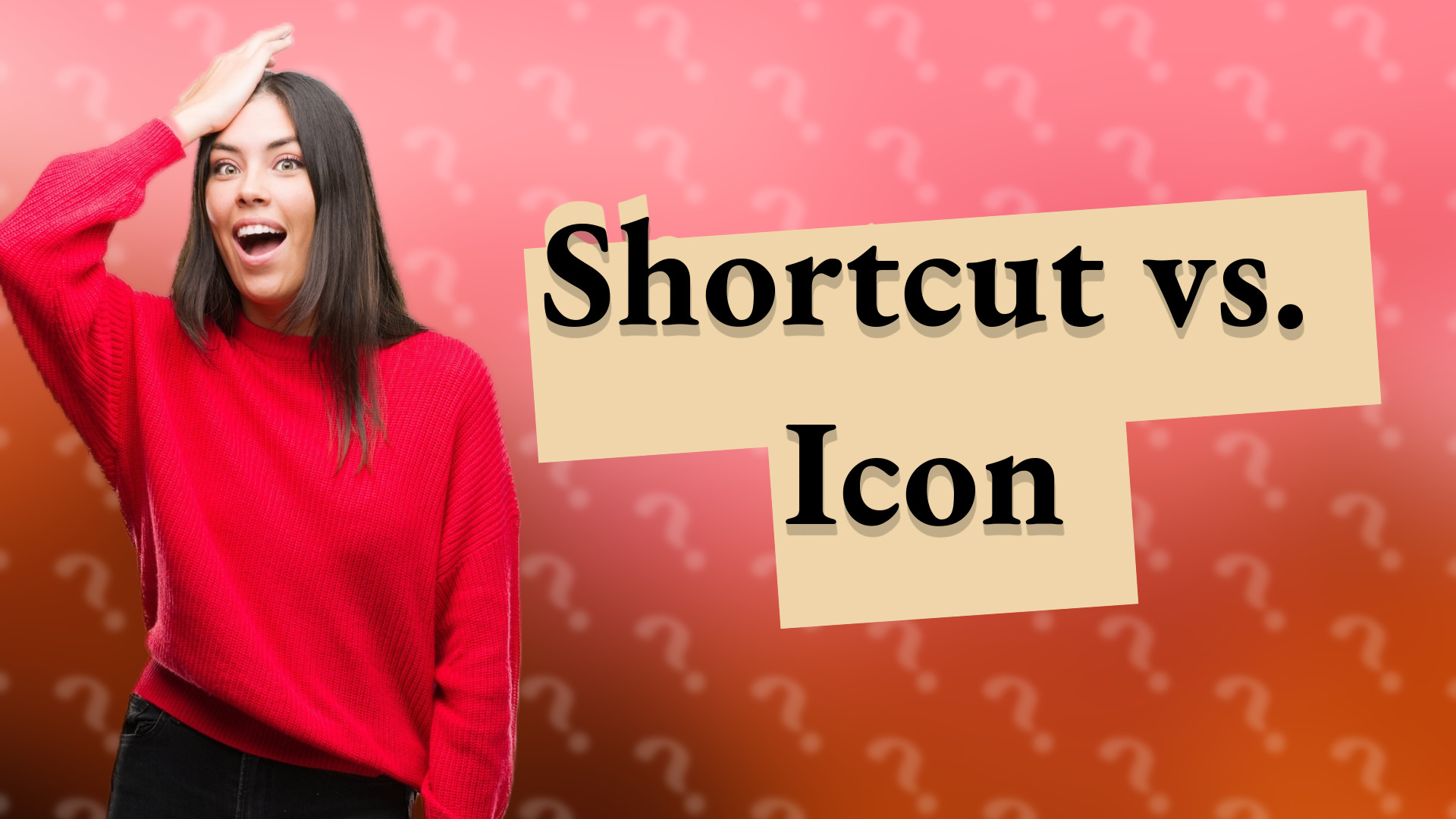 Shortcut vs. Icon