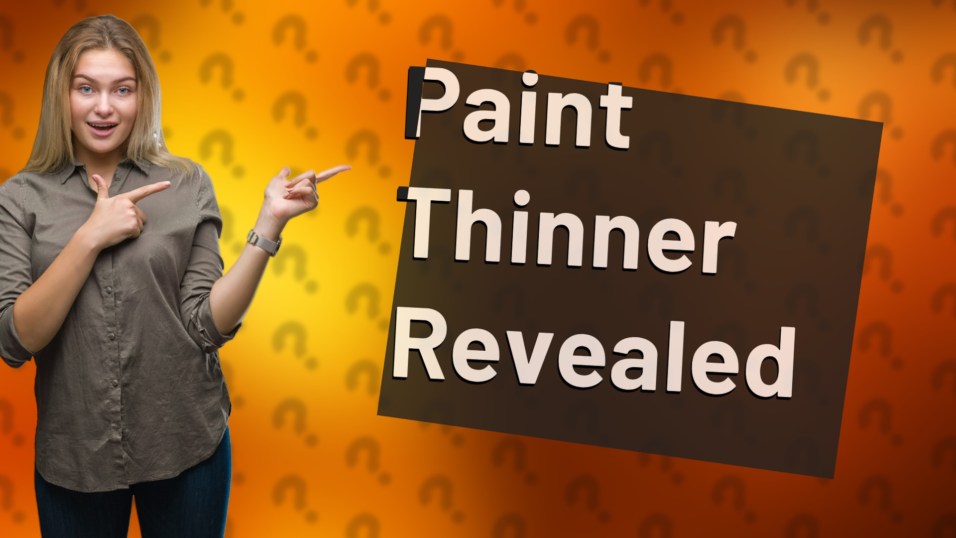 Paint Thinner Revealed