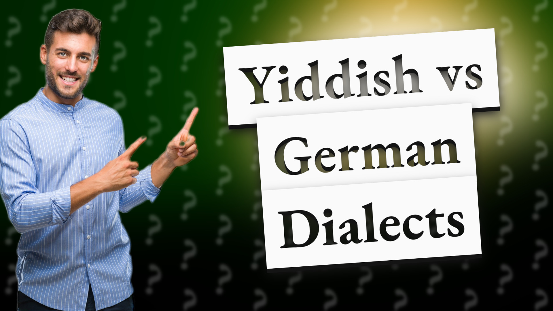 Yiddish vs German Dialects