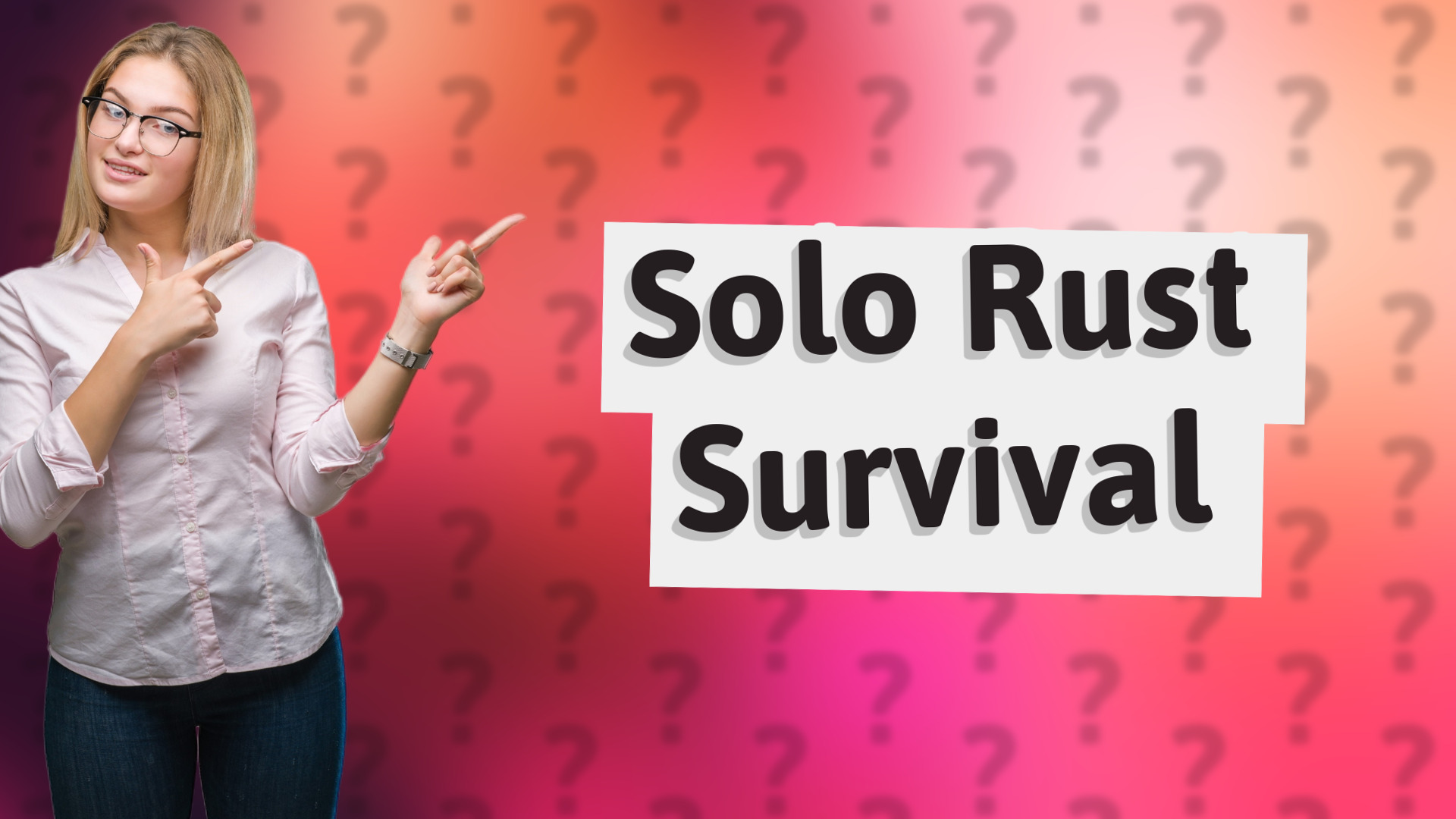 Solo Rust Survival