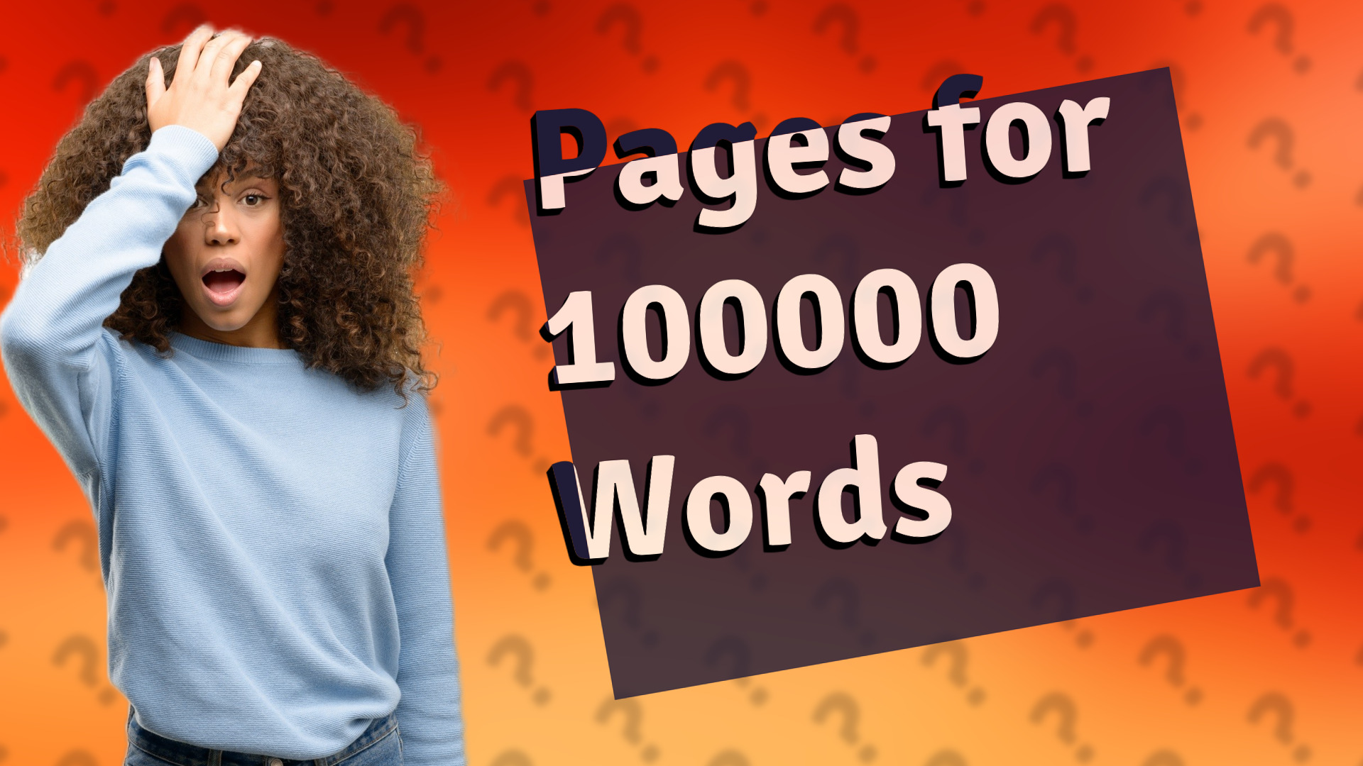 Pages for 100000 Words