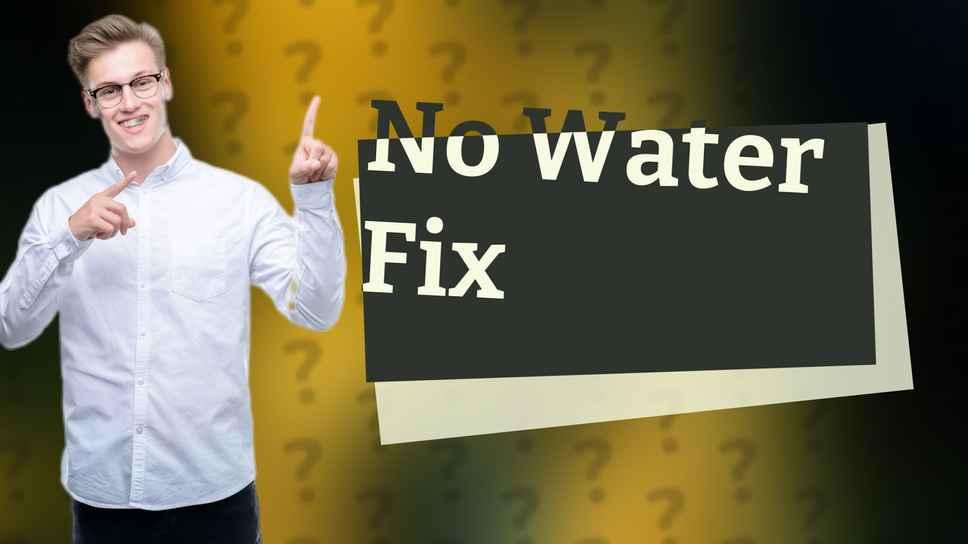 No Water Fix