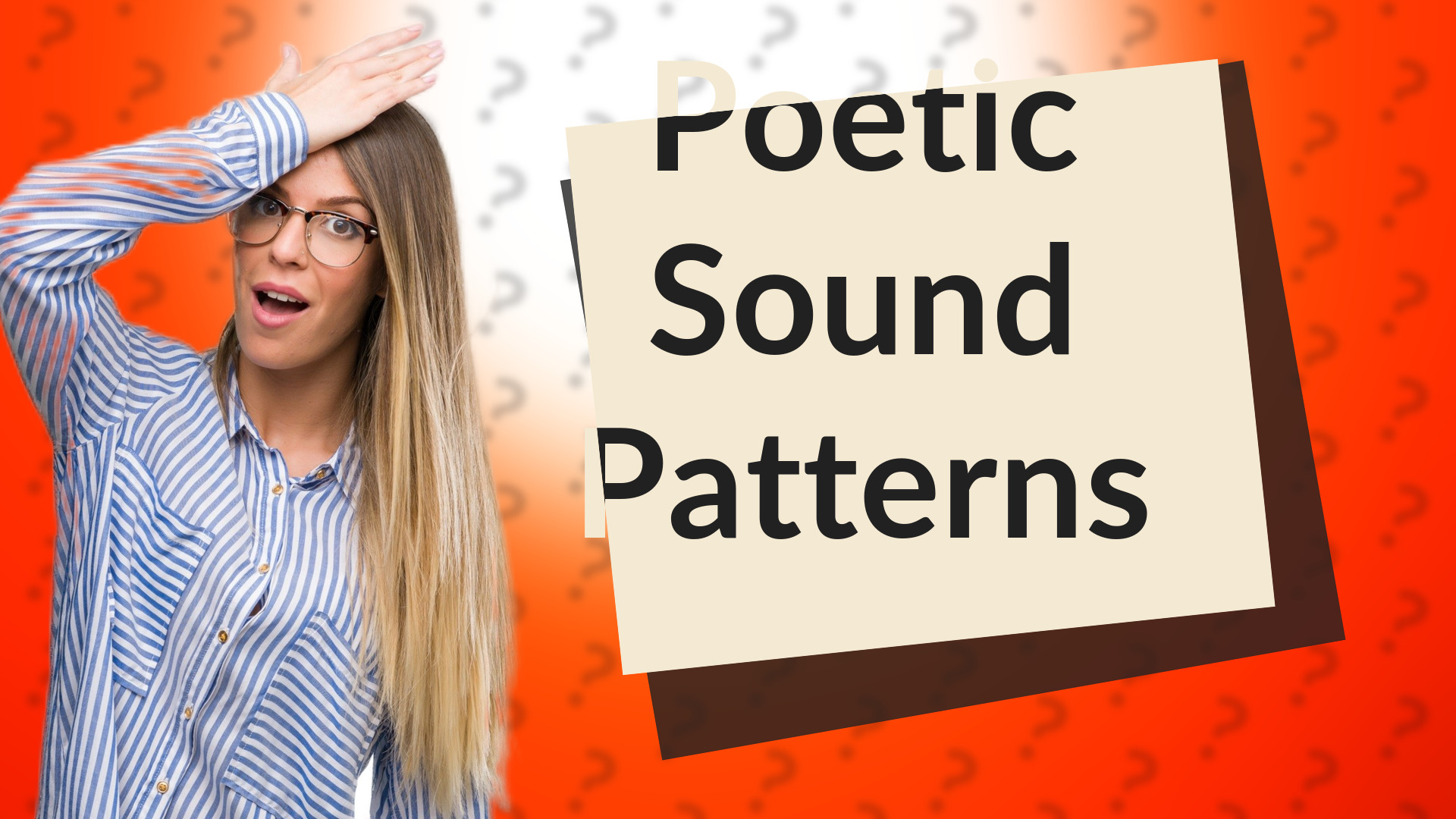 Poetic Sound Patterns