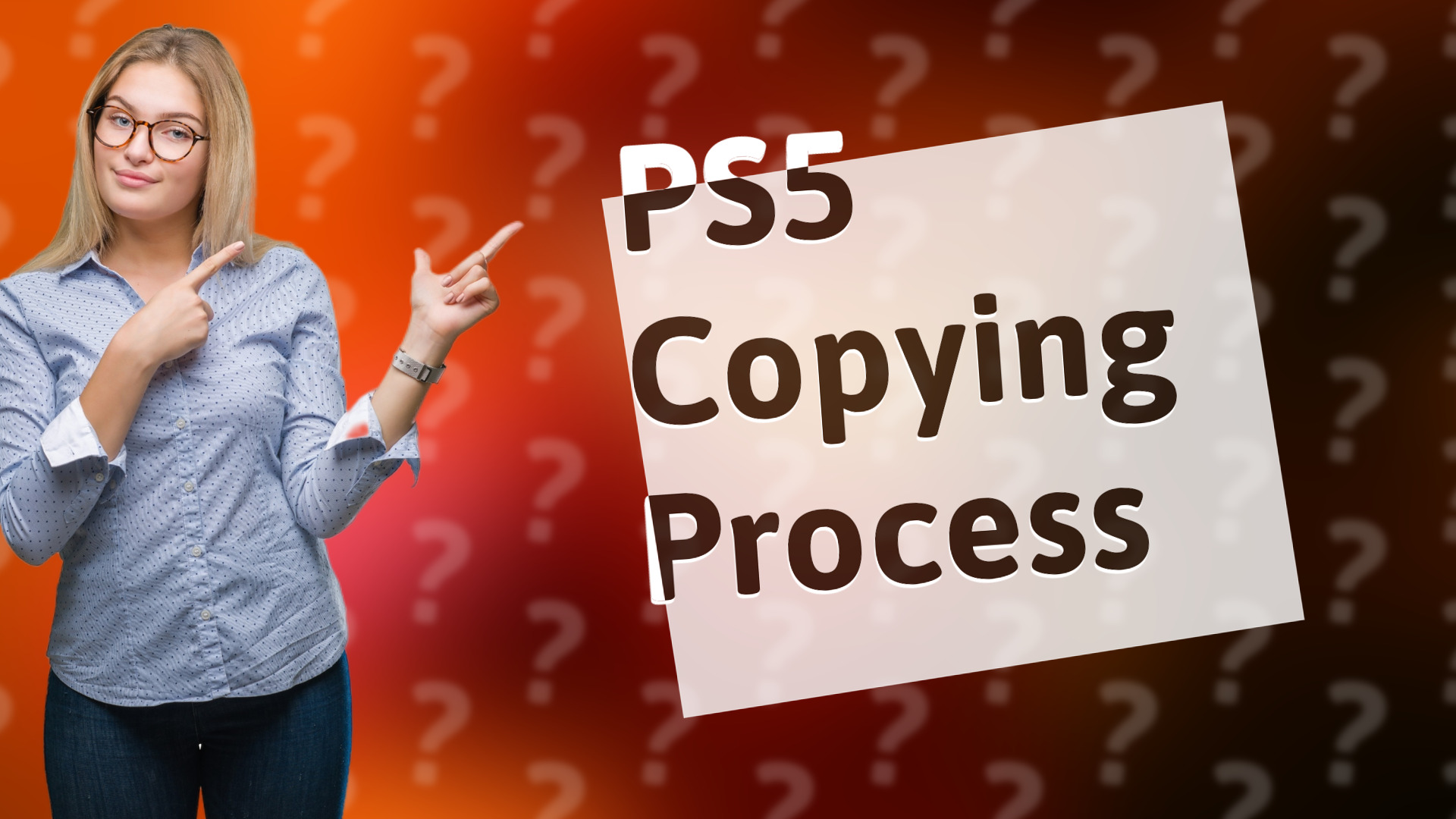 PS5 Copying Process