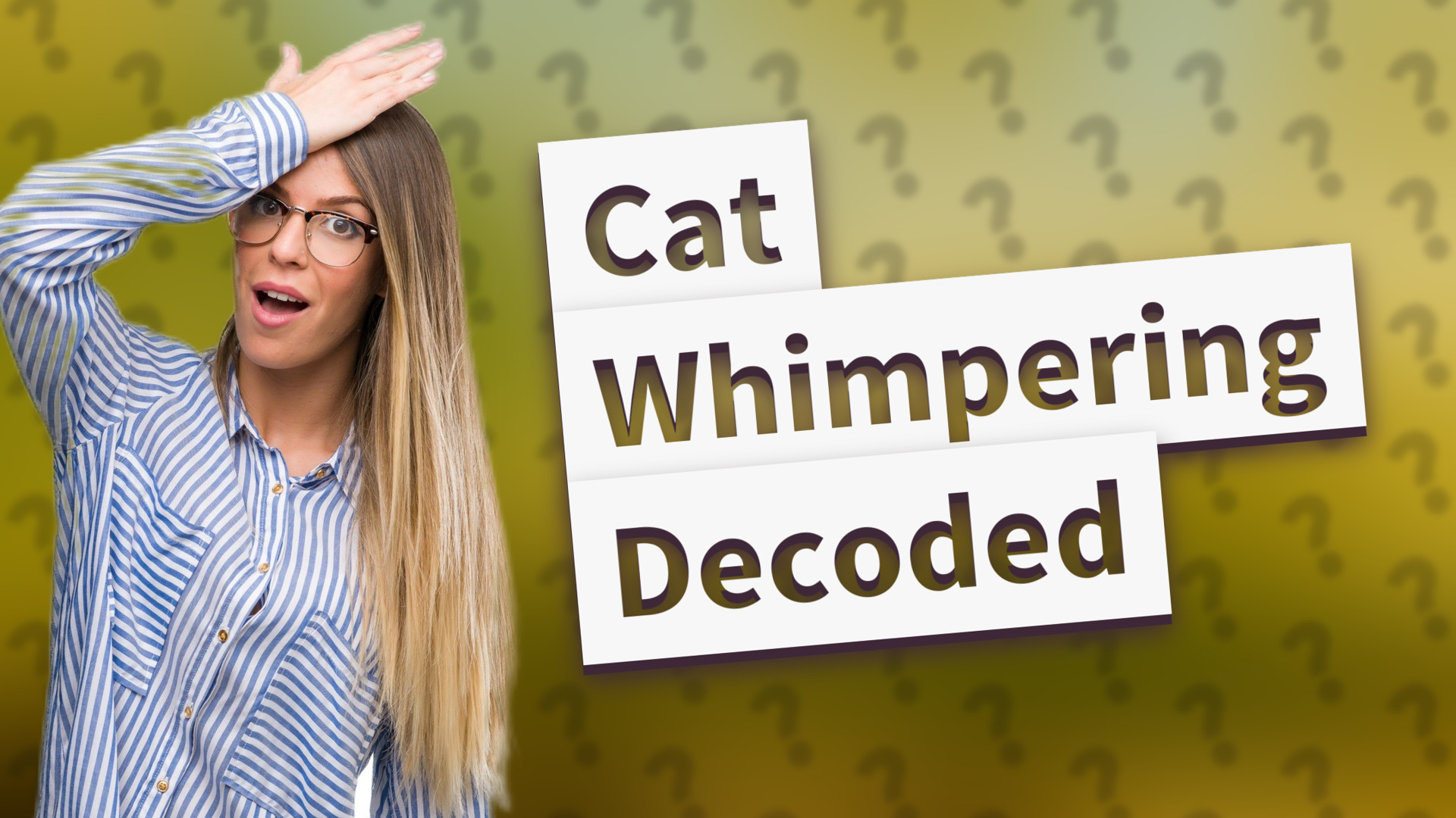 Cat Whimpering Decoded