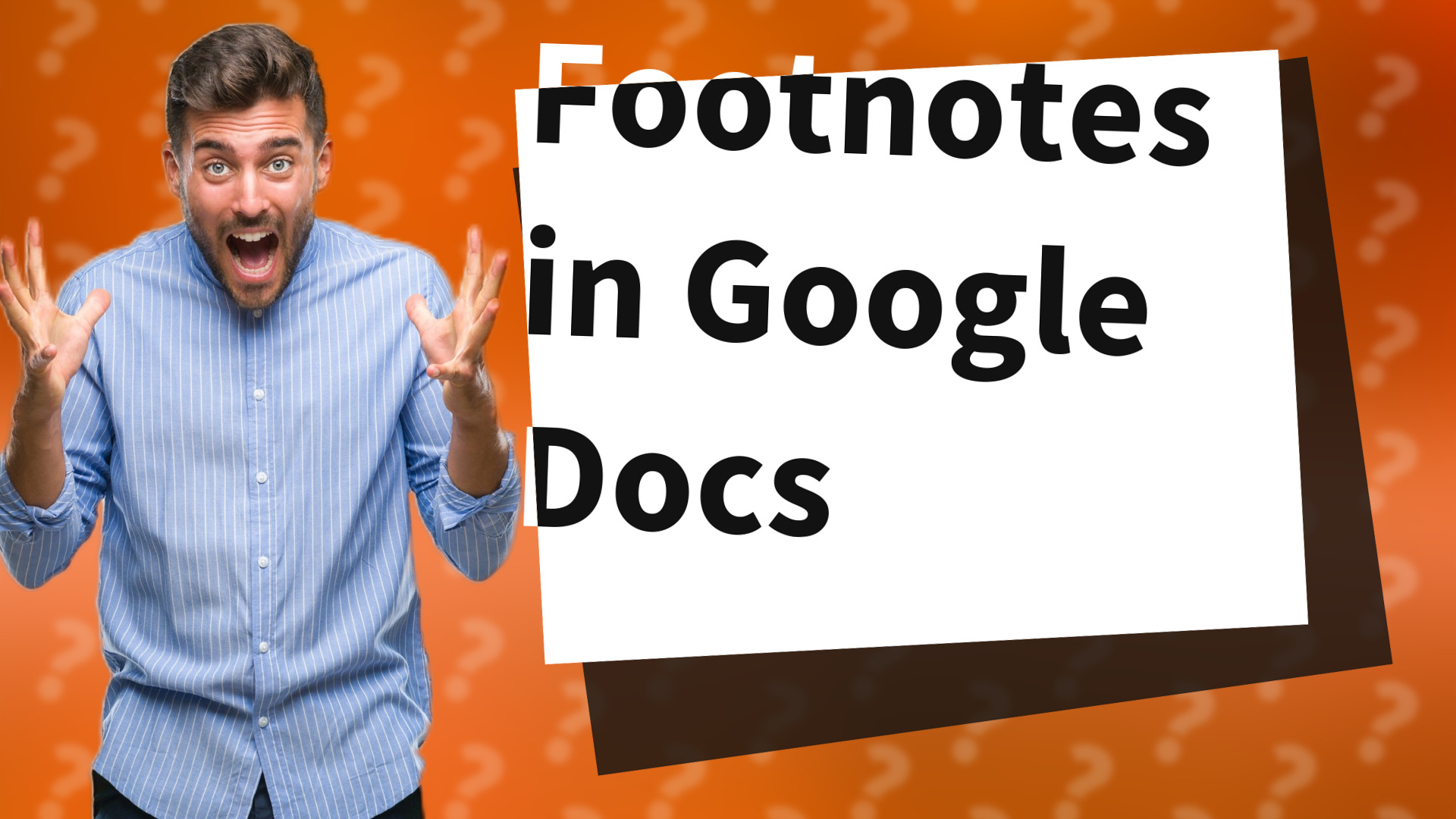 Footnotes in Google Docs