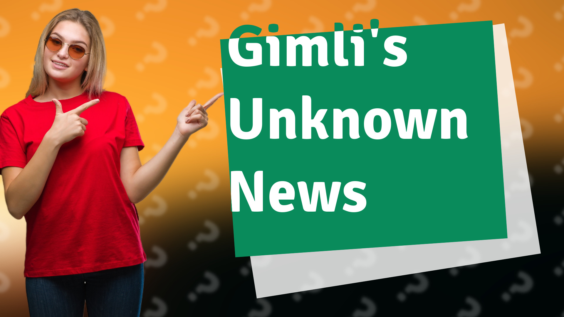Gimli's Unknown News