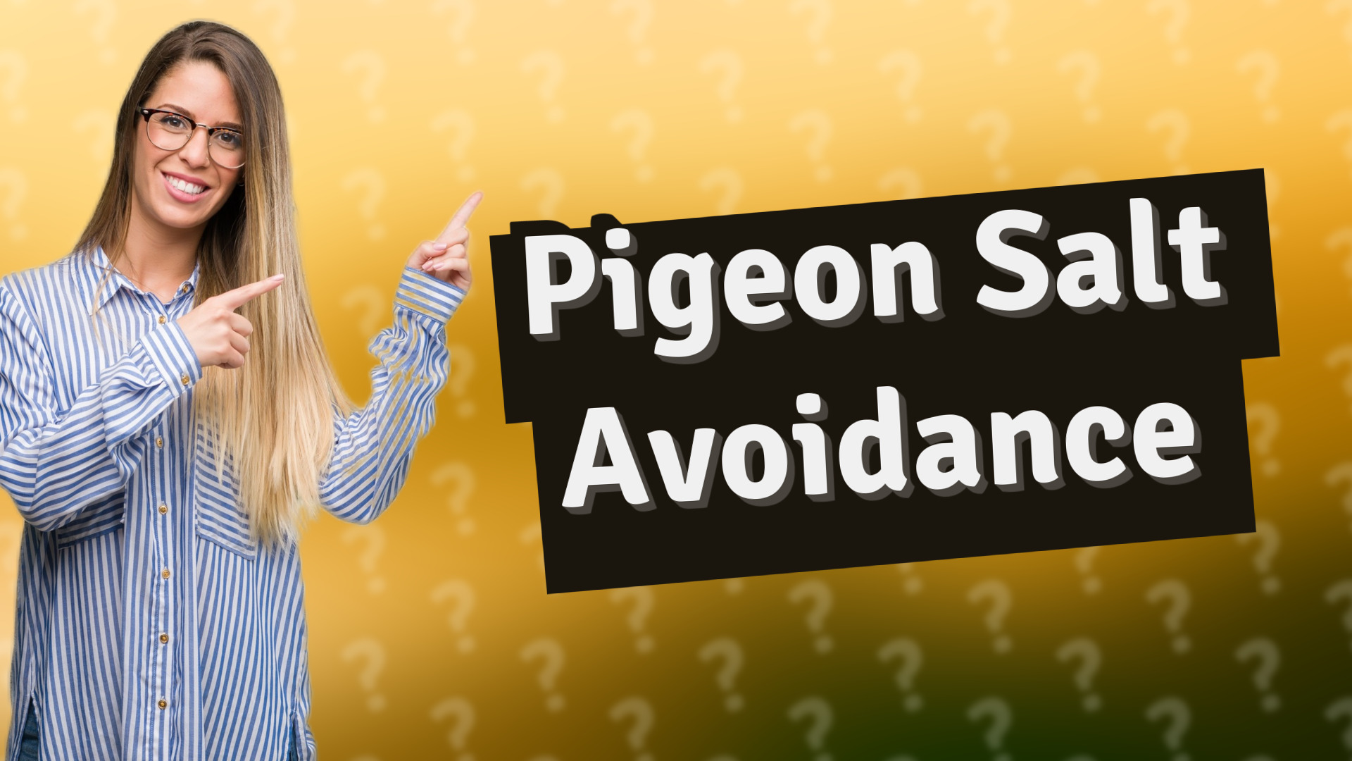 Pigeon Salt Avoidance