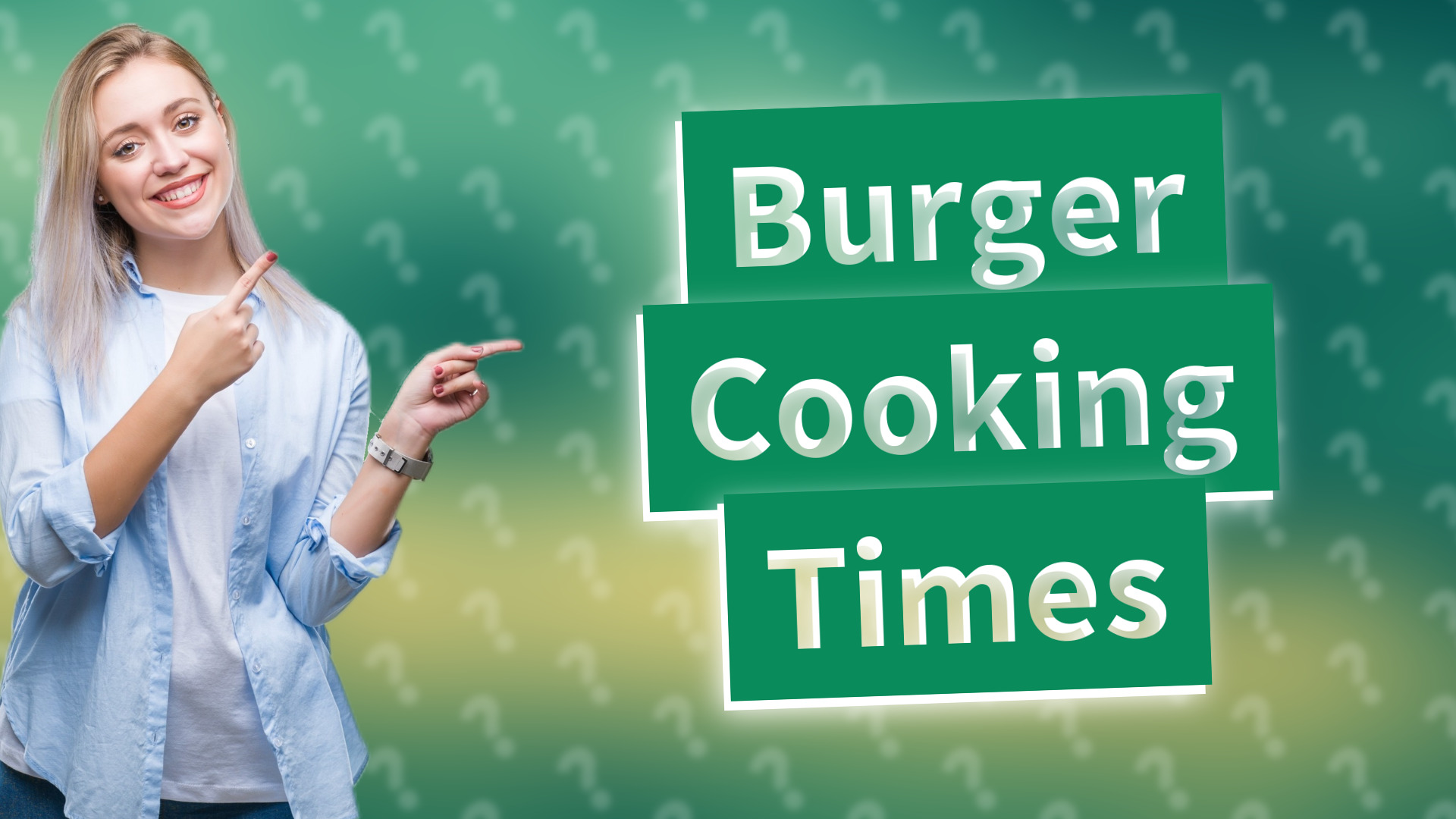 Burger Cooking Times