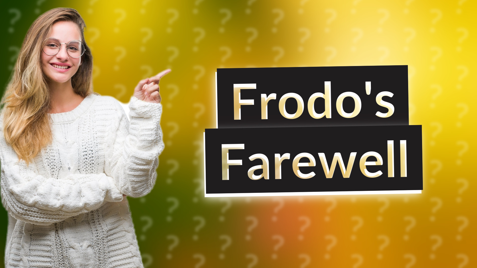Frodo's Farewell