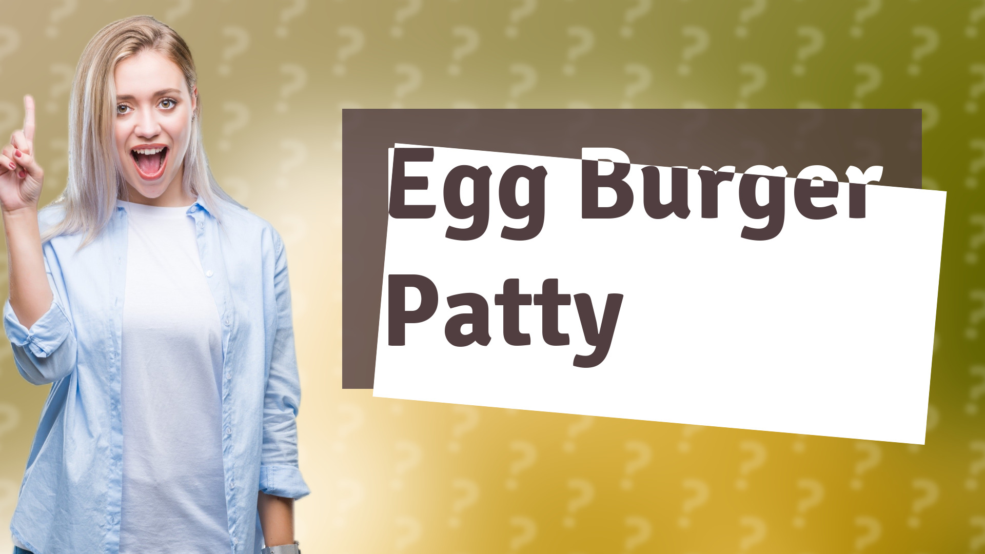 Egg Burger Patty