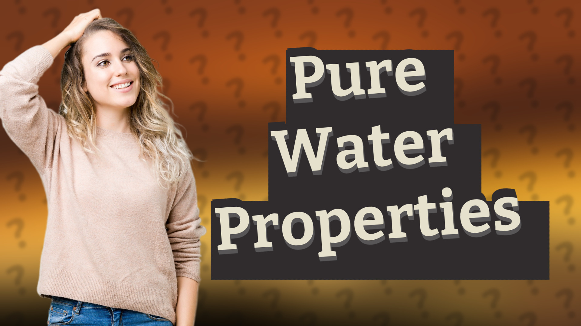 Pure Water Properties