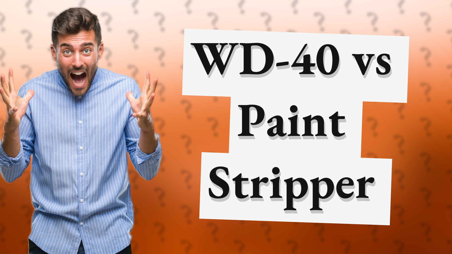 WD-40 vs Paint Stripper