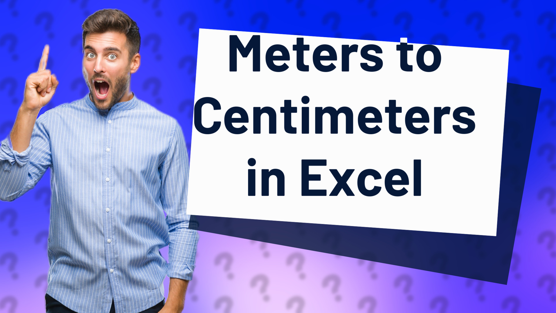 Meters to Centimeters in Excel